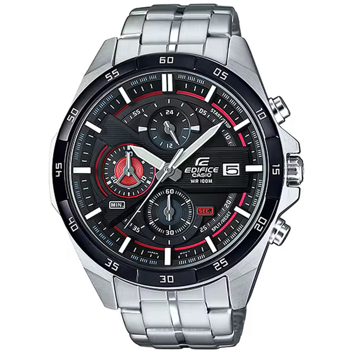 Casio Edifice EFR-556DB-1AV Chronograph Uhr Schwarz Rot