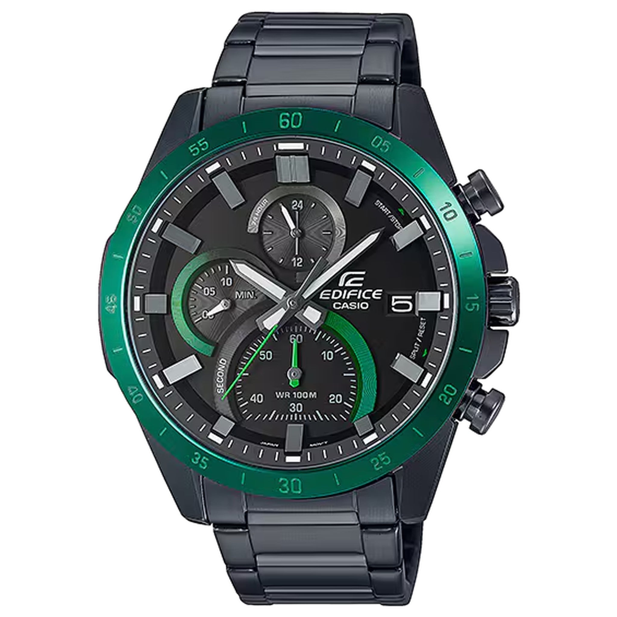 Montre Casio Edifice EFR-571DC-1A Homme Noir Vert