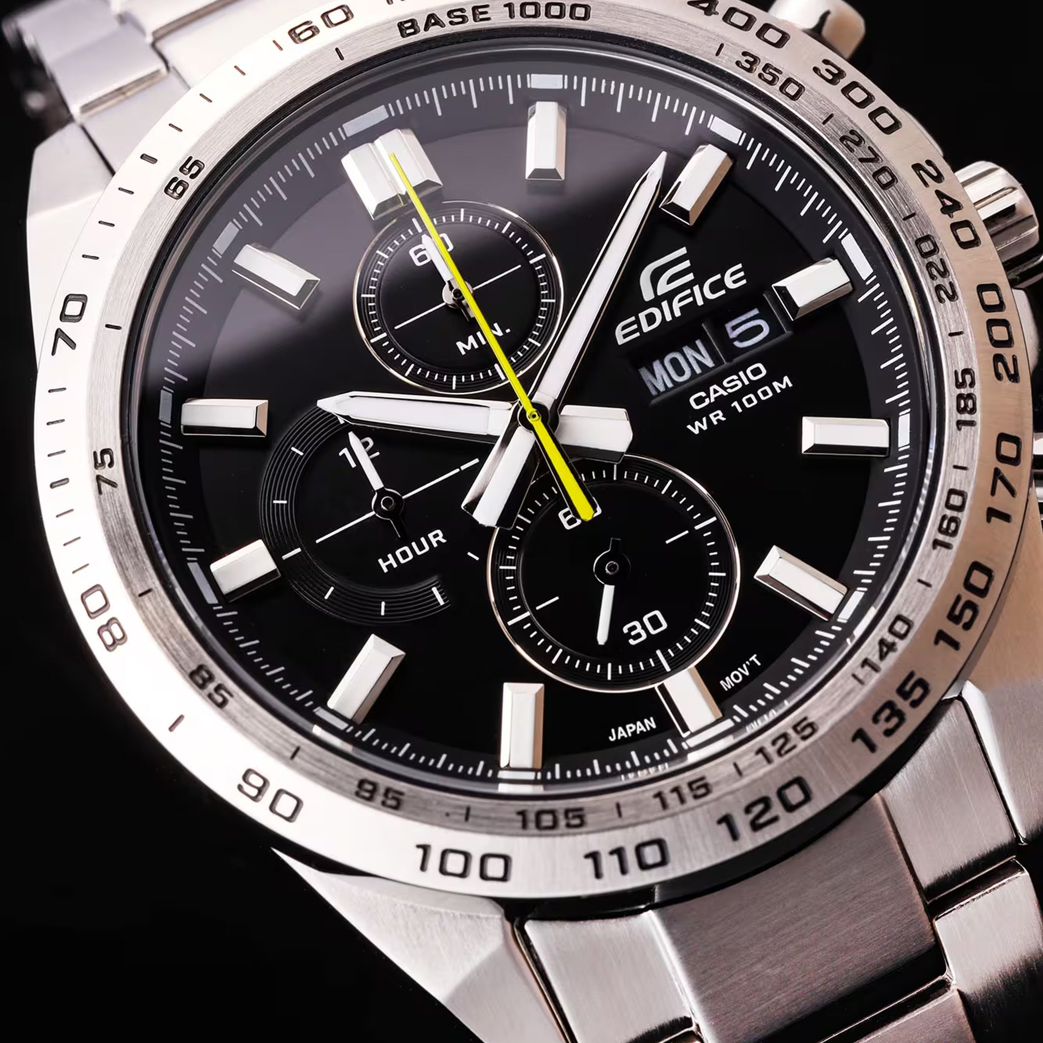 Montre Casio Edifice EFR-574D-1A Homme Argenté Noir