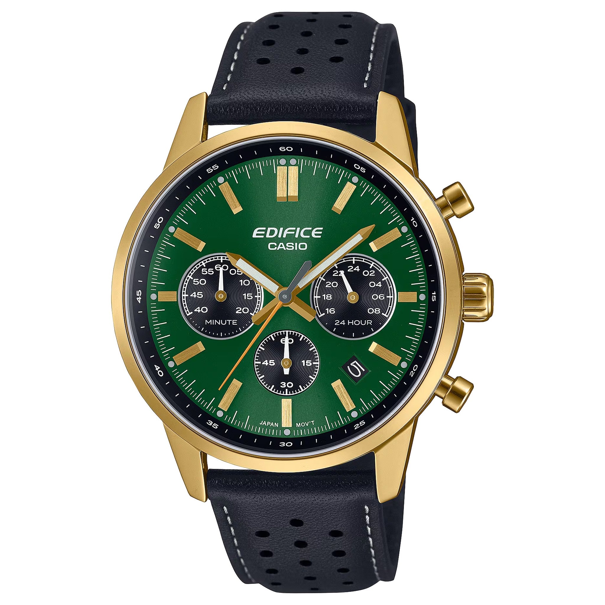 Montre Casio Edifice EFR-575CL-3A Homme Doré Vert
