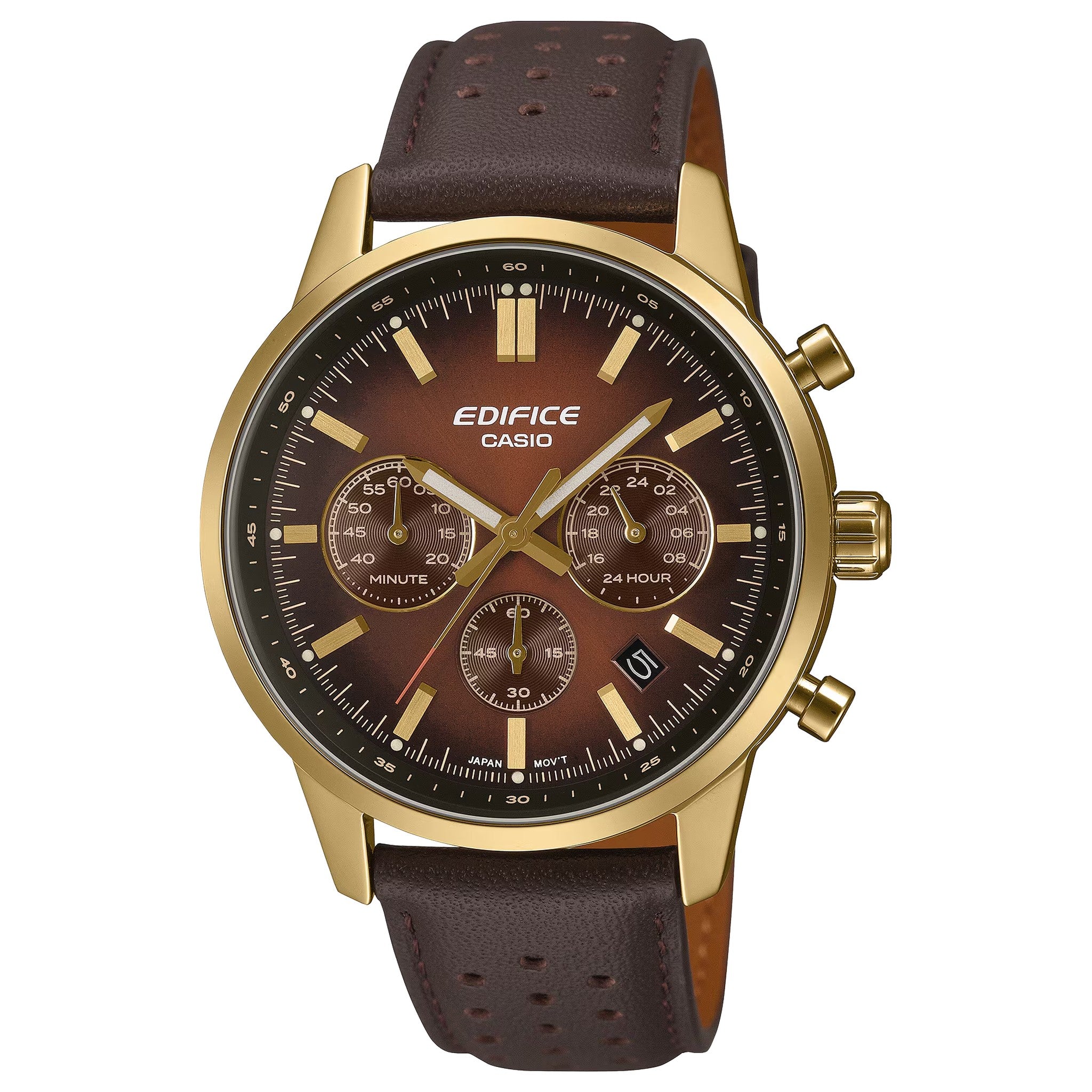 Casio Edifice EFR-575CL-5A Herrenuhr Gold Braun