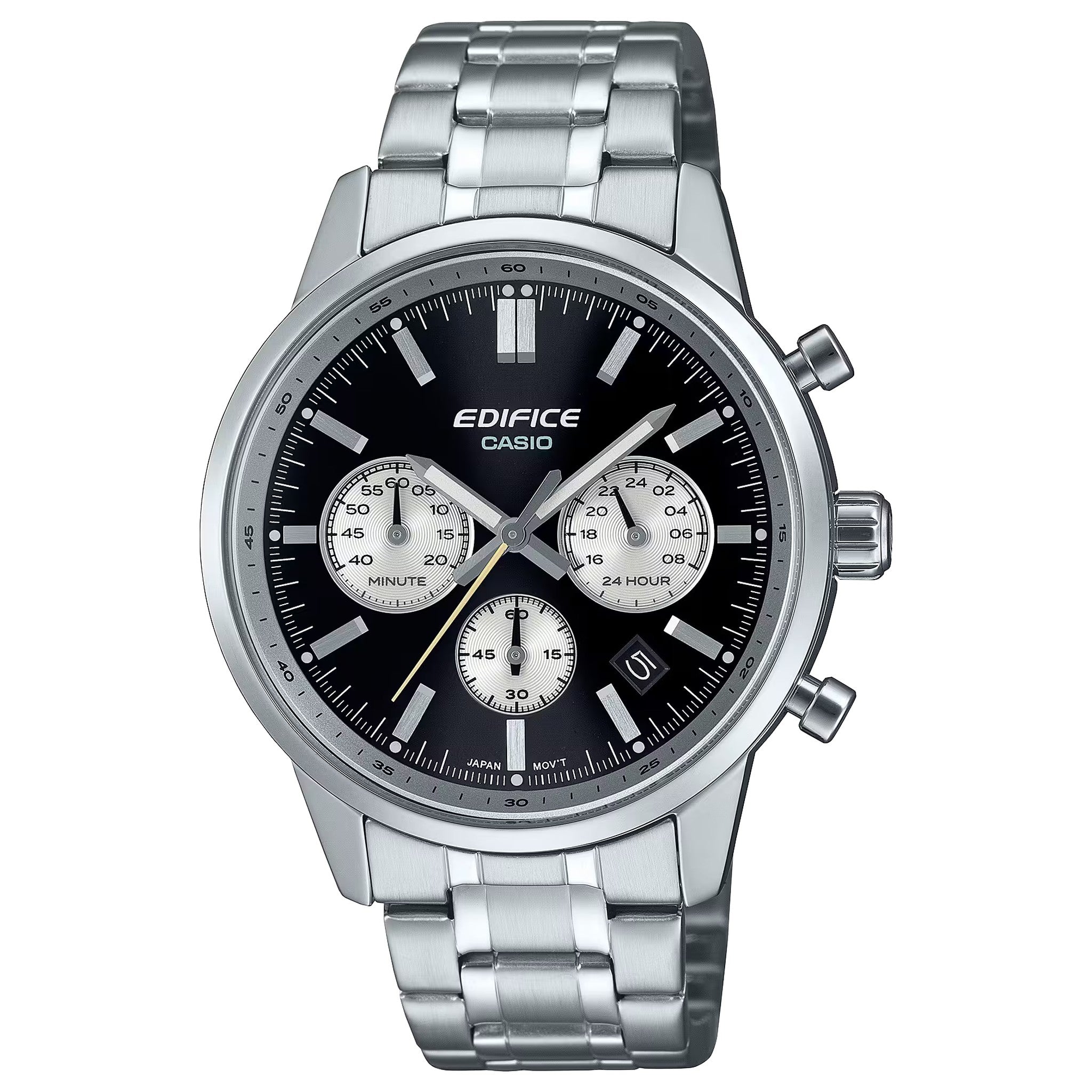 Casio Edifice EFR-575D-1A Herrenuhr Silber Schwarz