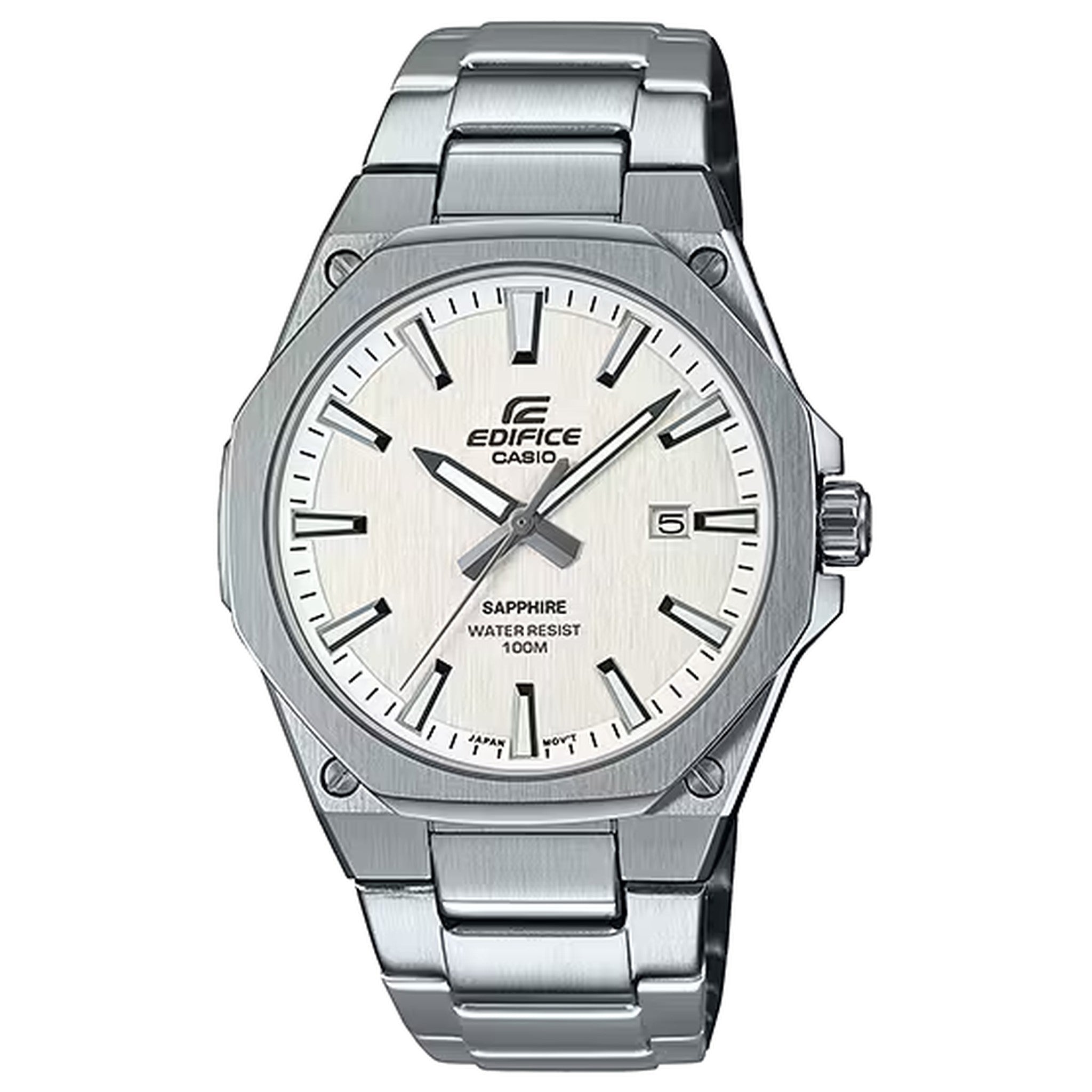Casio Edifice EFR-S108D-7A Herrenuhr Silber Weiß