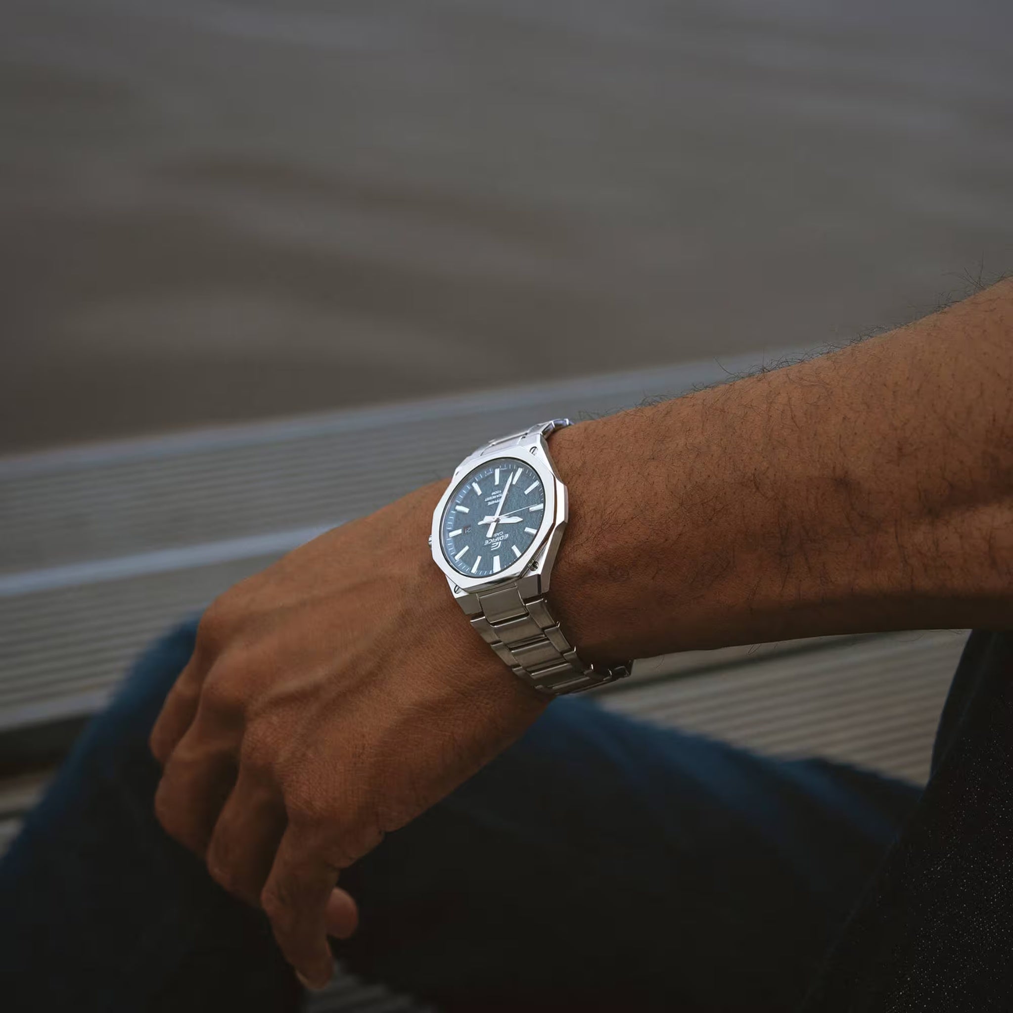 Montre Casio Edifice EFR-S108DE-3A Homme Argenté Vert