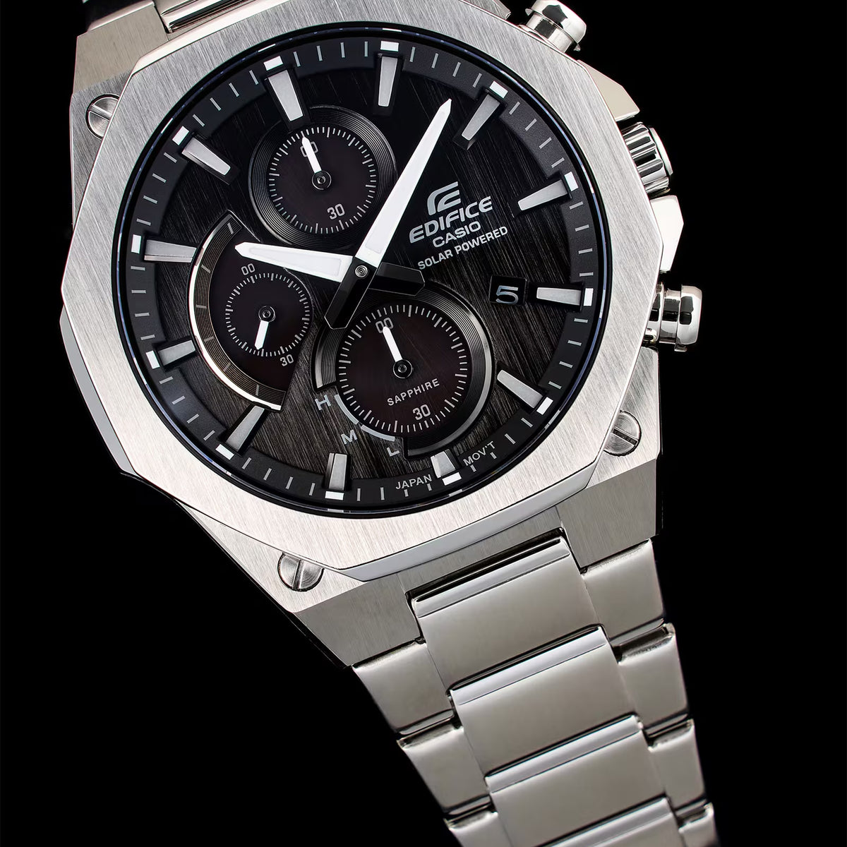 Casio Edifice EFS-S570D-1A Herrenuhr Silber Schwarz