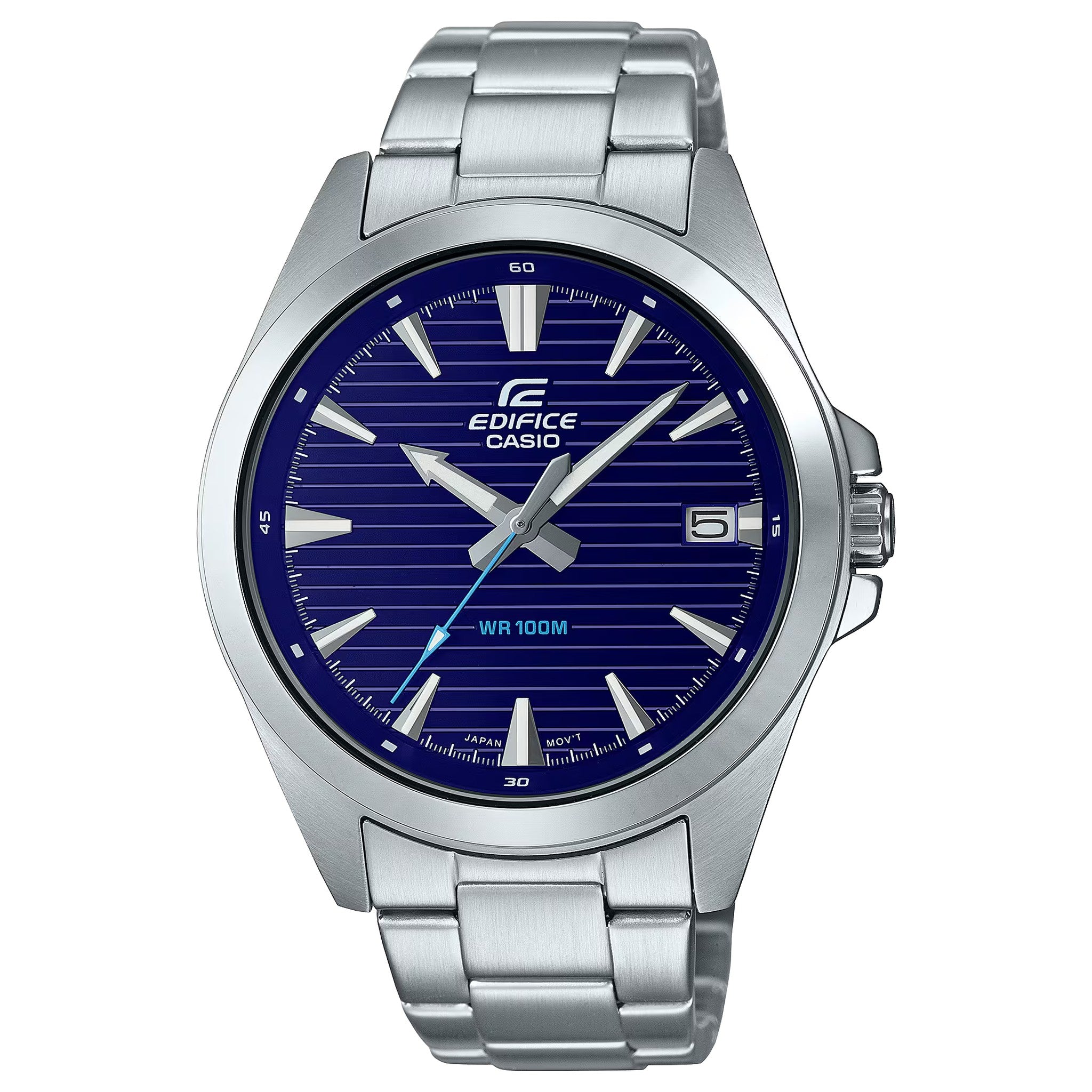 Montre Casio Edifice EFV-140D-2A Homme Argenté Bleu