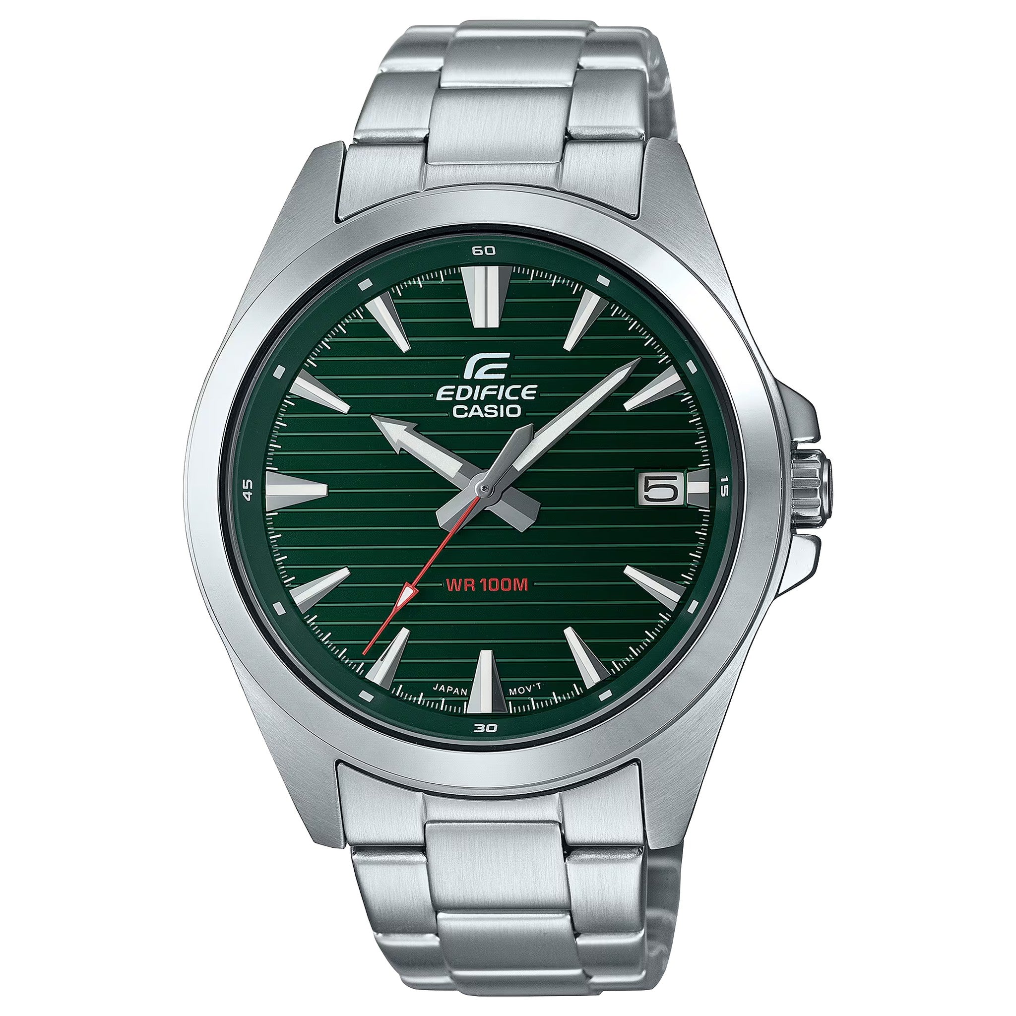 Casio Edifice EFV-140D-3A Herrenuhr Silber Grün
