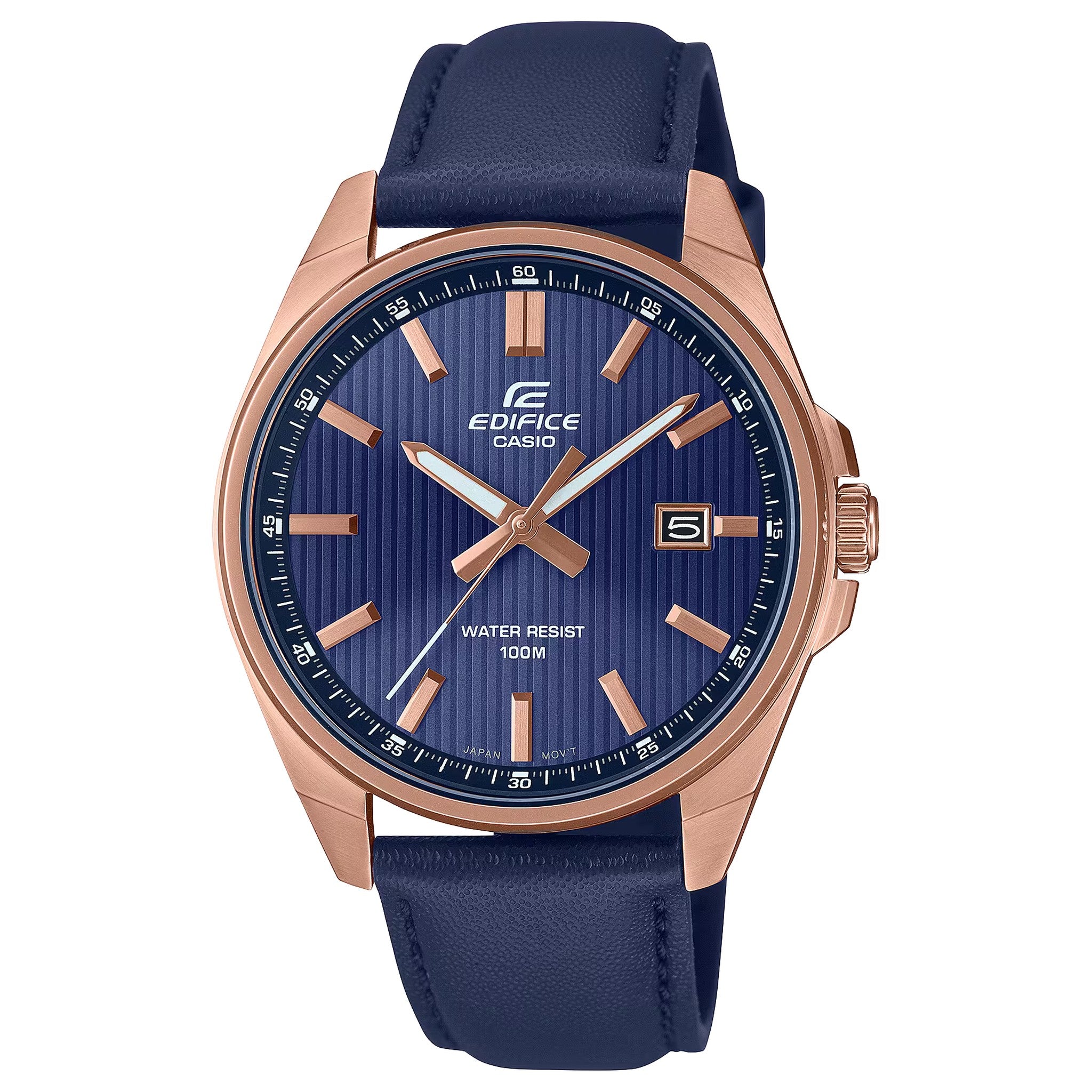 Montre Casio Edifice EFV-150CL-2A Homme Bleu Or Rose