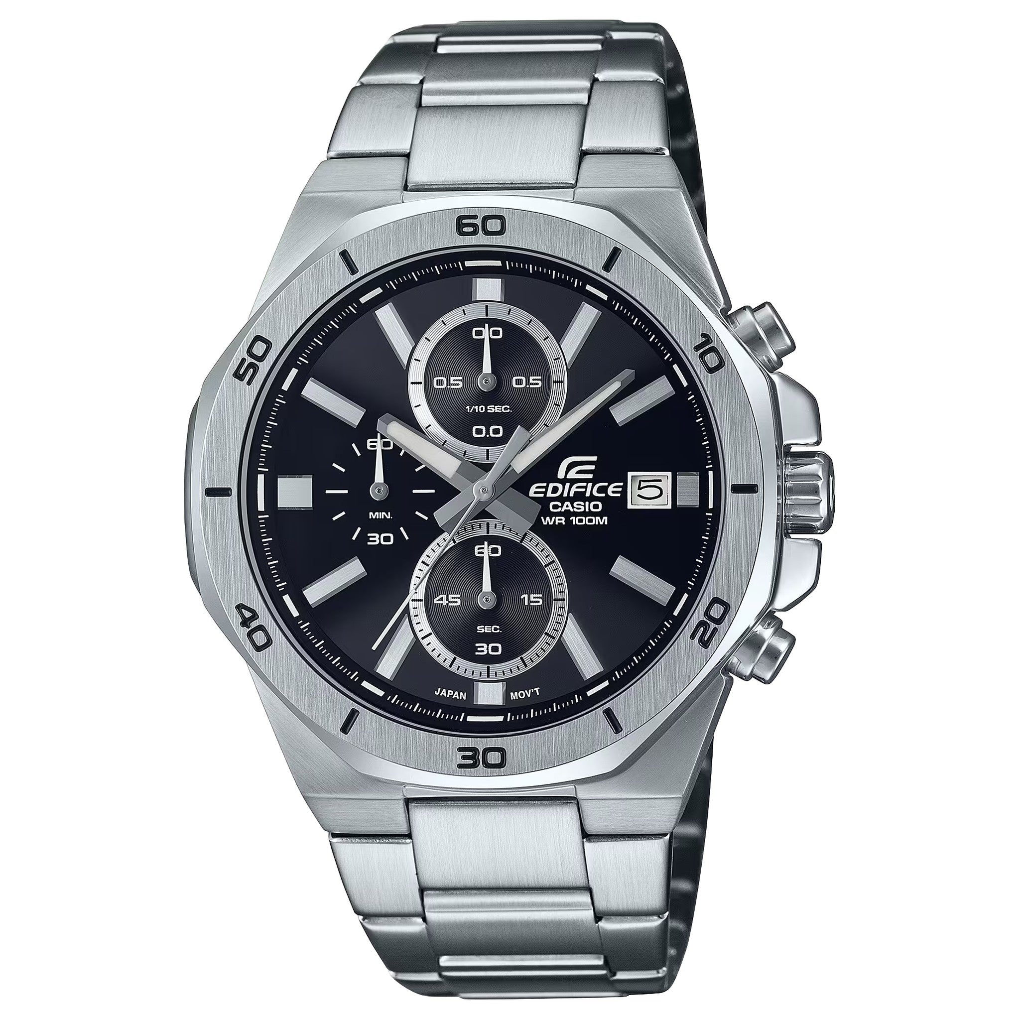Casio Edifice EFV-640D-1A Herrenuhr Silber Schwarz