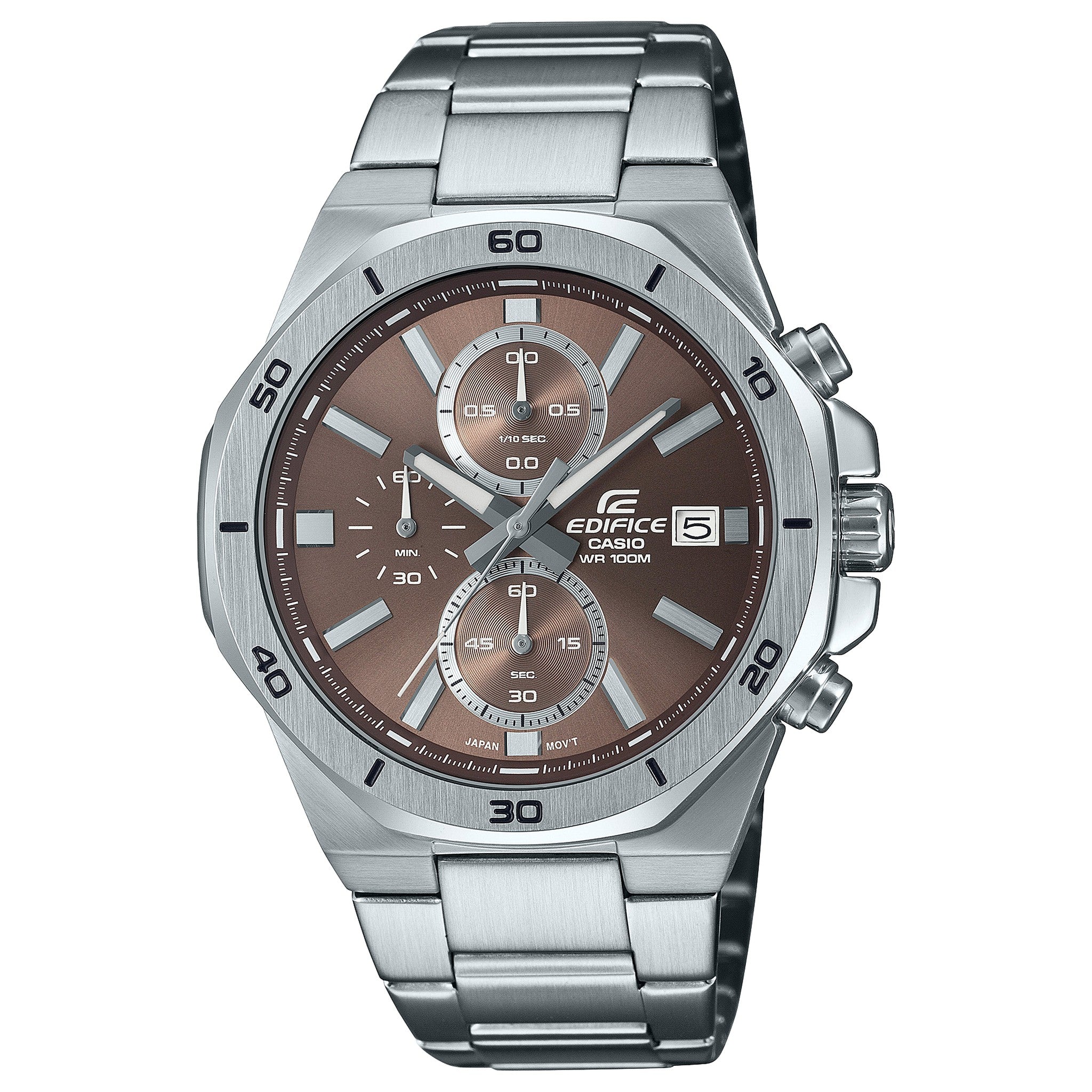Casio Edifice EFV-640D-5A Herrenuhr Silber Bronze