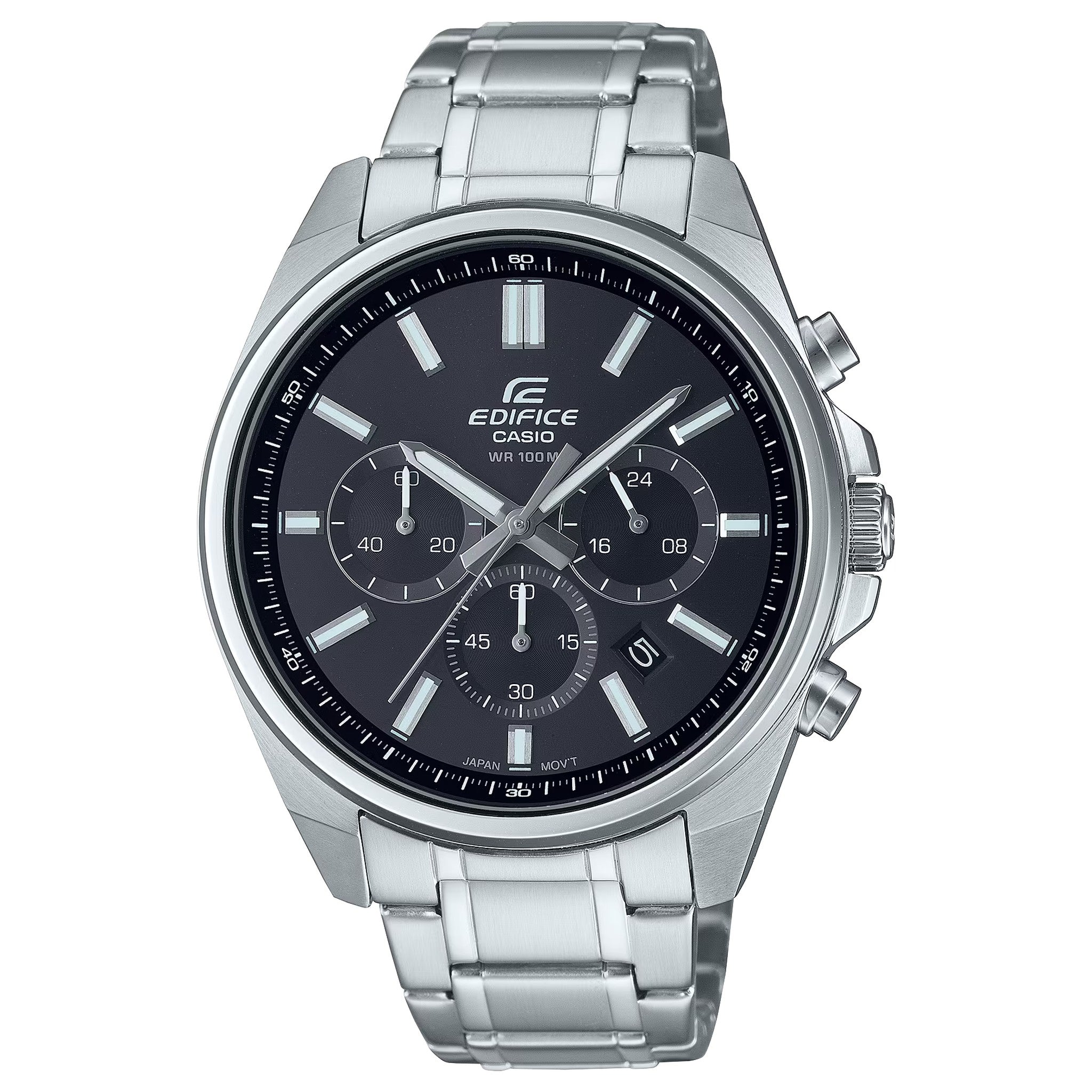 Casio Edifice EFV-650D-1A Herrenuhr Silber Schwarz