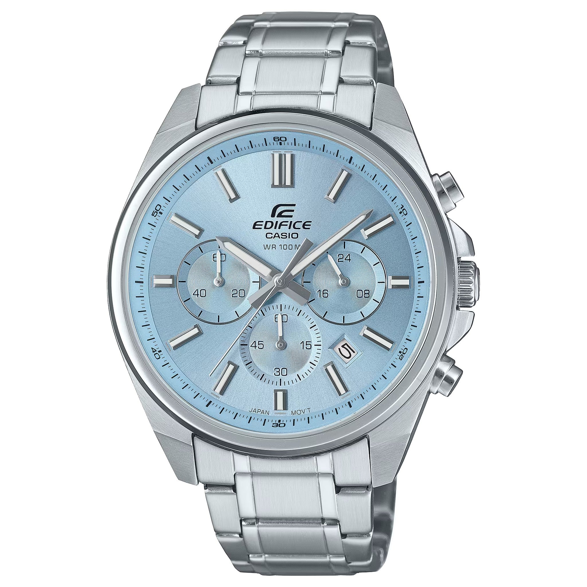 Casio Edifice EFV-650D-2B Herrenuhr Silber Blau