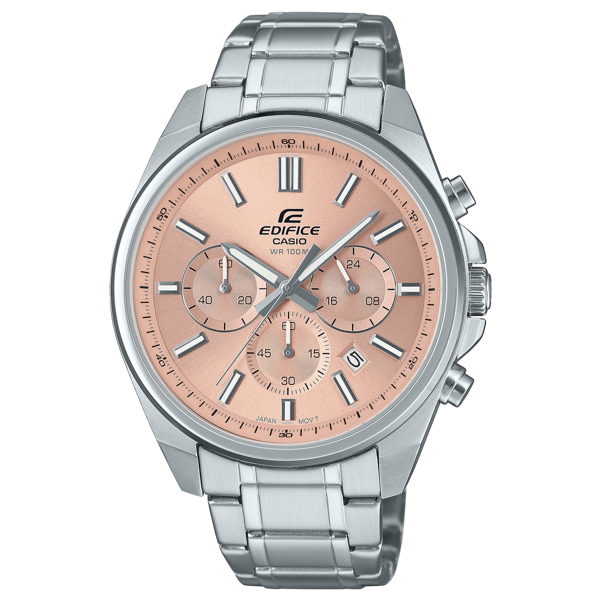 Montre Casio Edifice EFV-650D-4A Homme Argenté Saumon