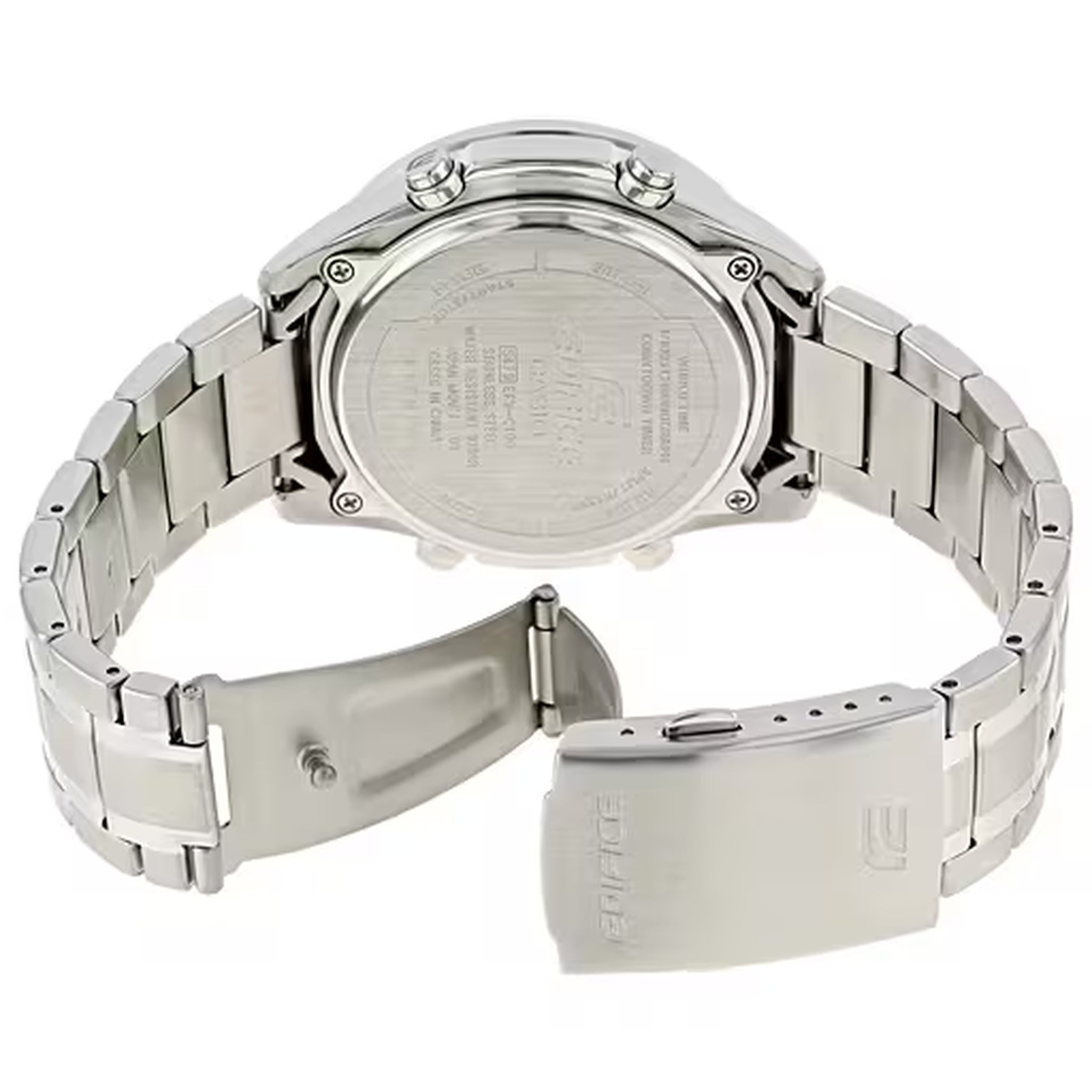 Casio Edifice EFV-C100D-1B Herrenuhr Silber Schwarz