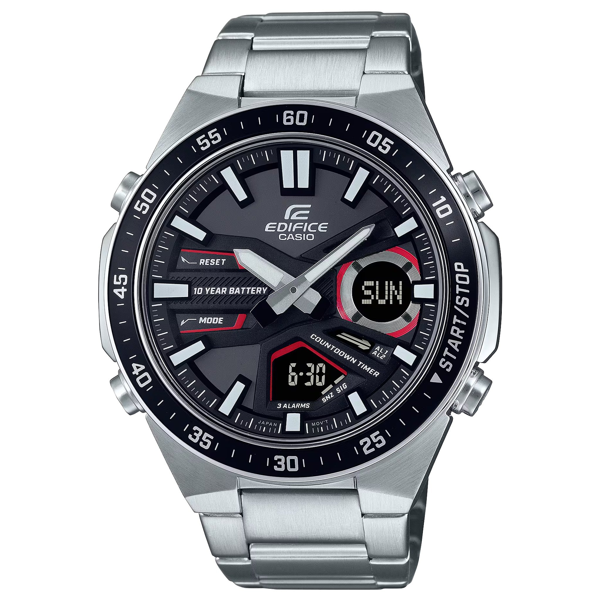 Montre Casio Edifice EFV-C110D-1A4 Homme Argenté Noir