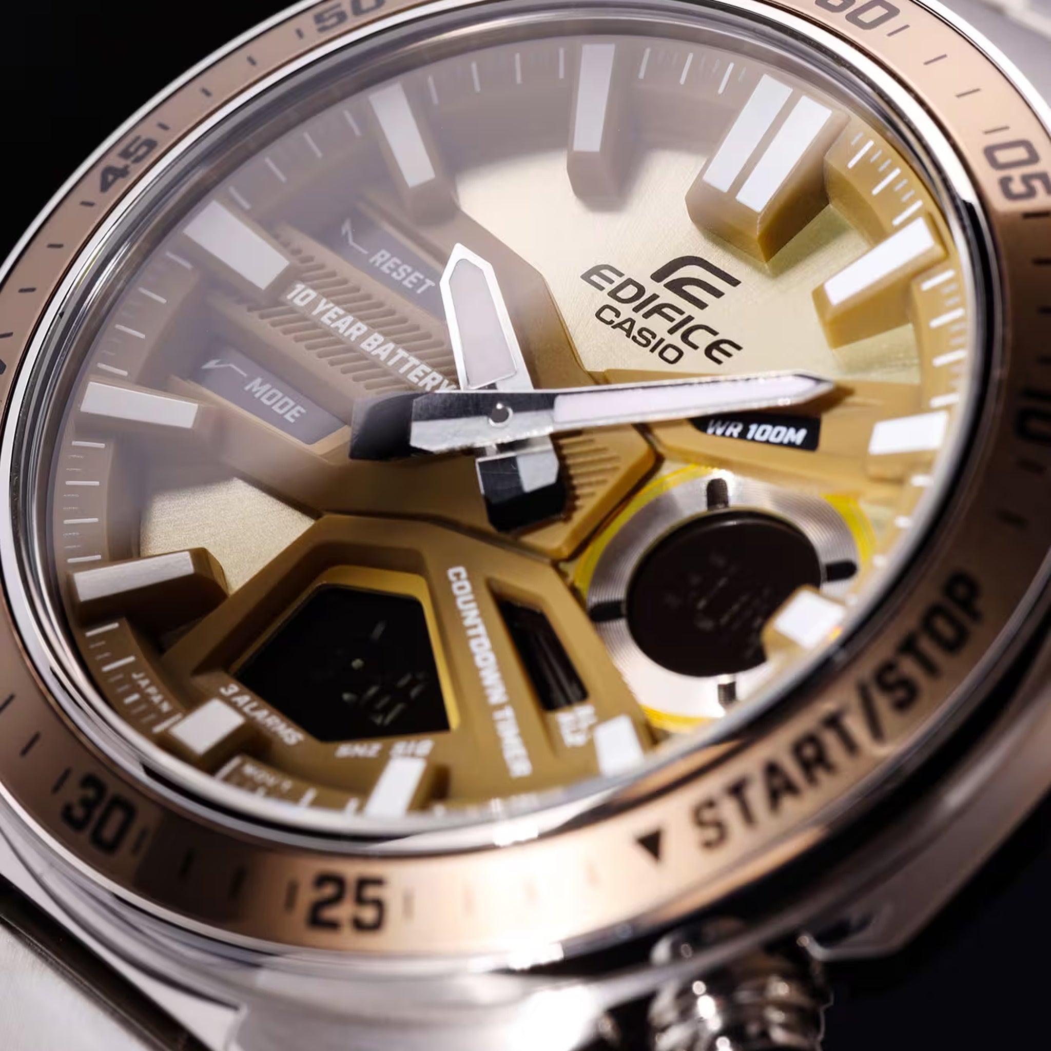 Casio Edifice EFV-C110D-5A Herrenuhr Silber Bronze