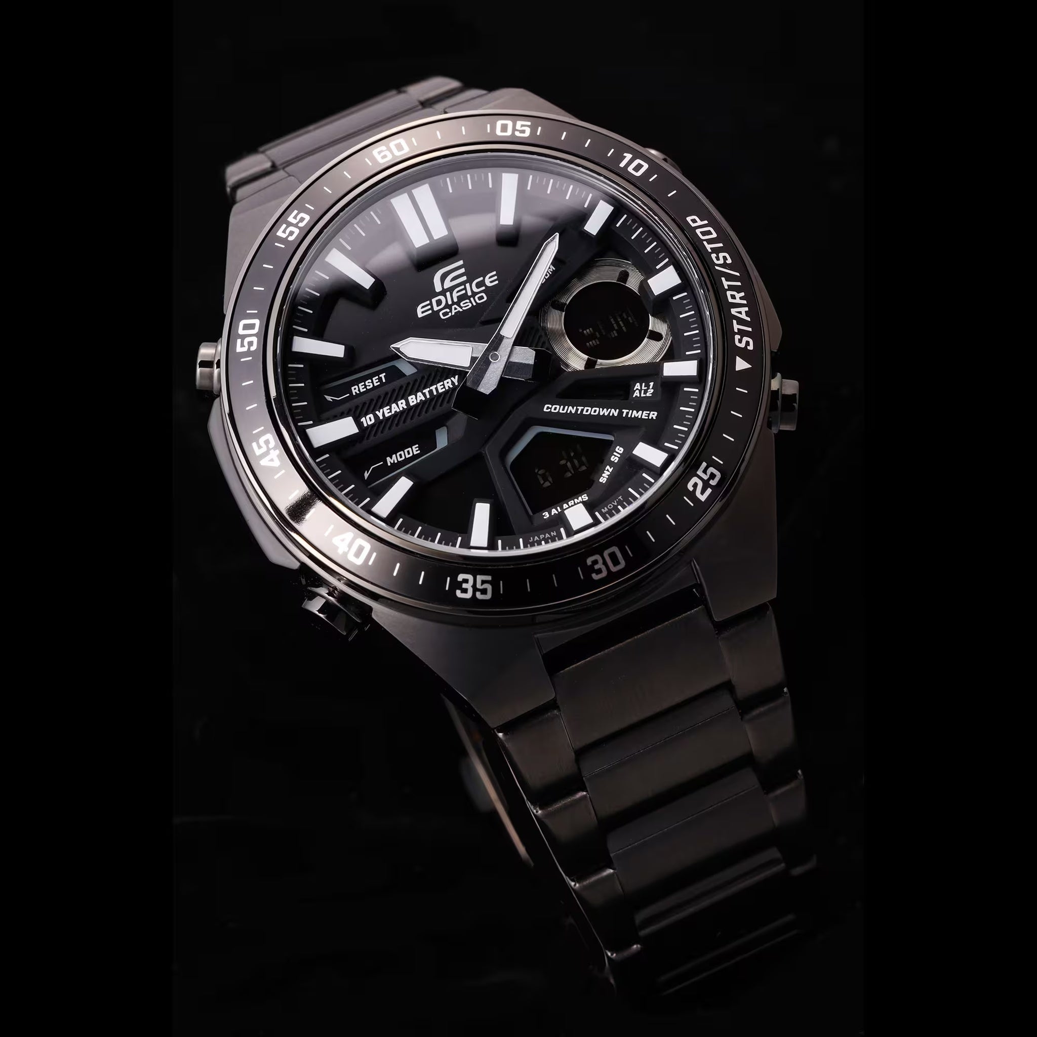 Casio Edifice EFV-C110DC-1A Herrenuhr Schwarz