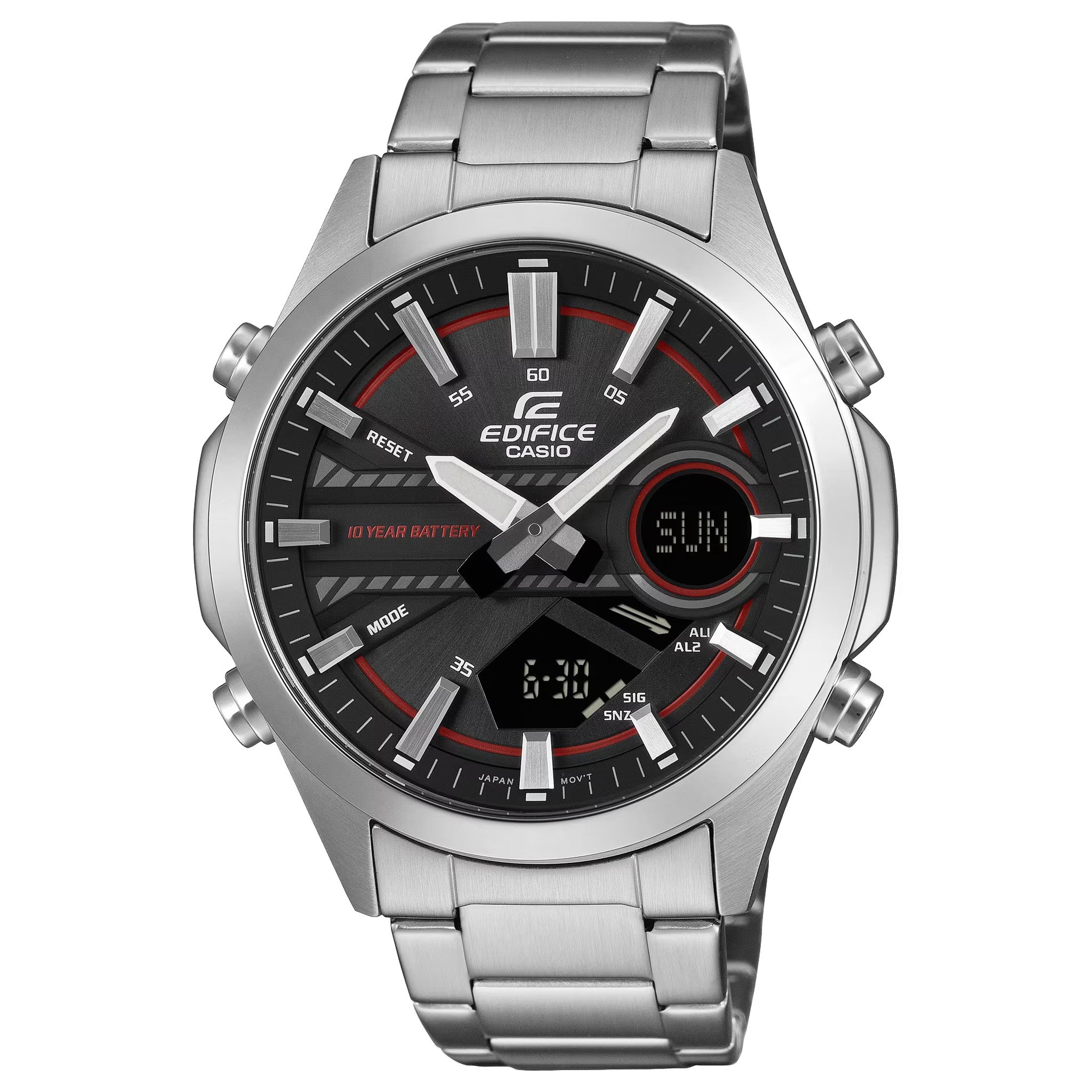 Montre Casio Edifice EFV-C120D-1A4 Homme Argenté Noir