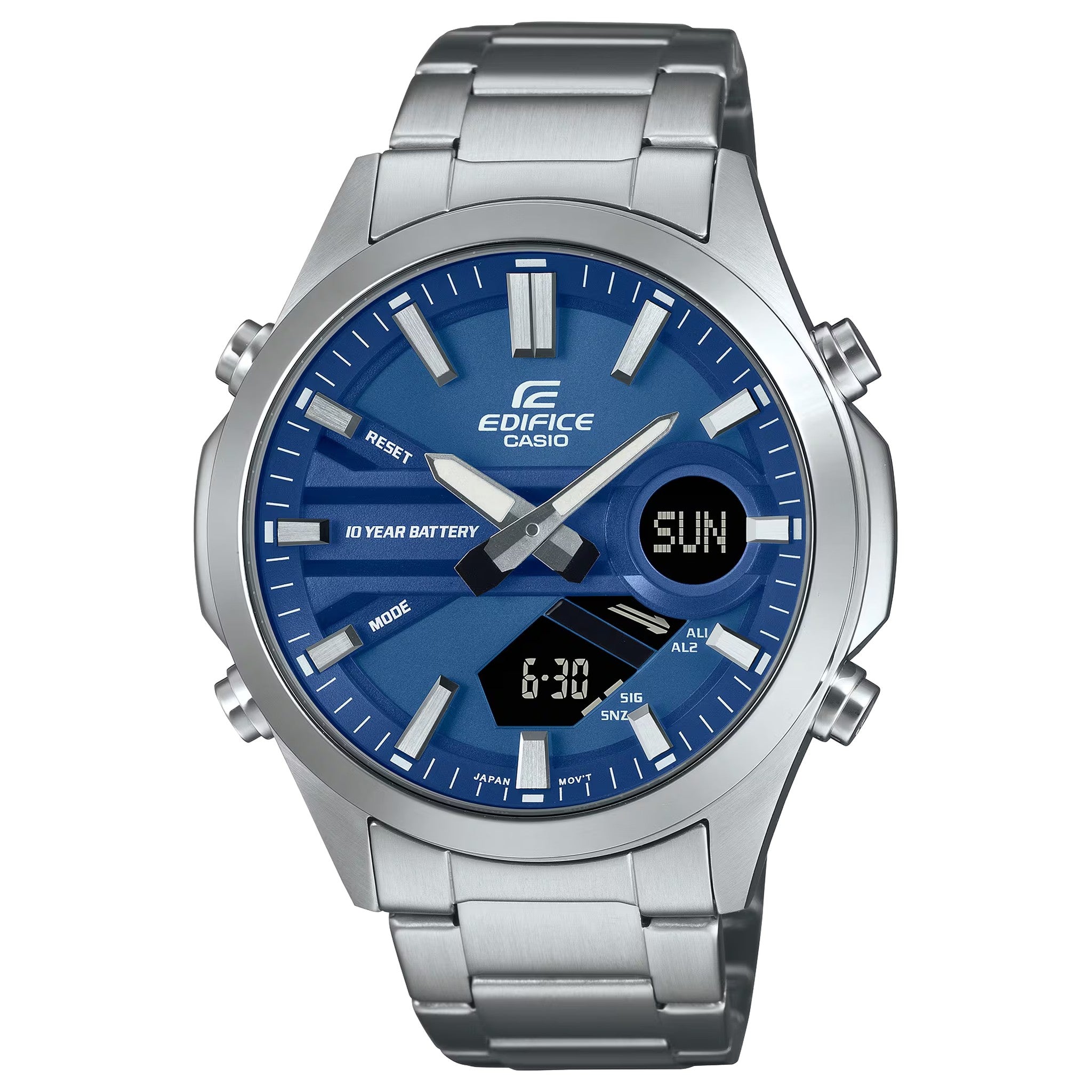 Montre Casio Edifice EFV-C120D-2A Homme Argenté Bleu