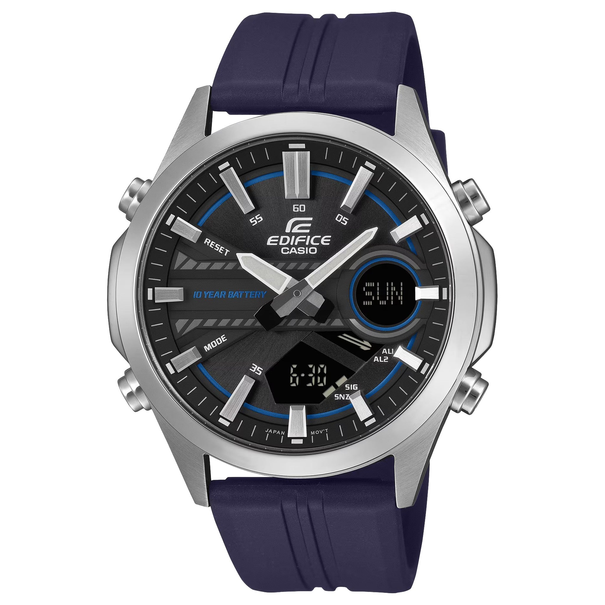 Casio Edifice EFV-C120P-1A2 Herrenuhr Schwarz Blau