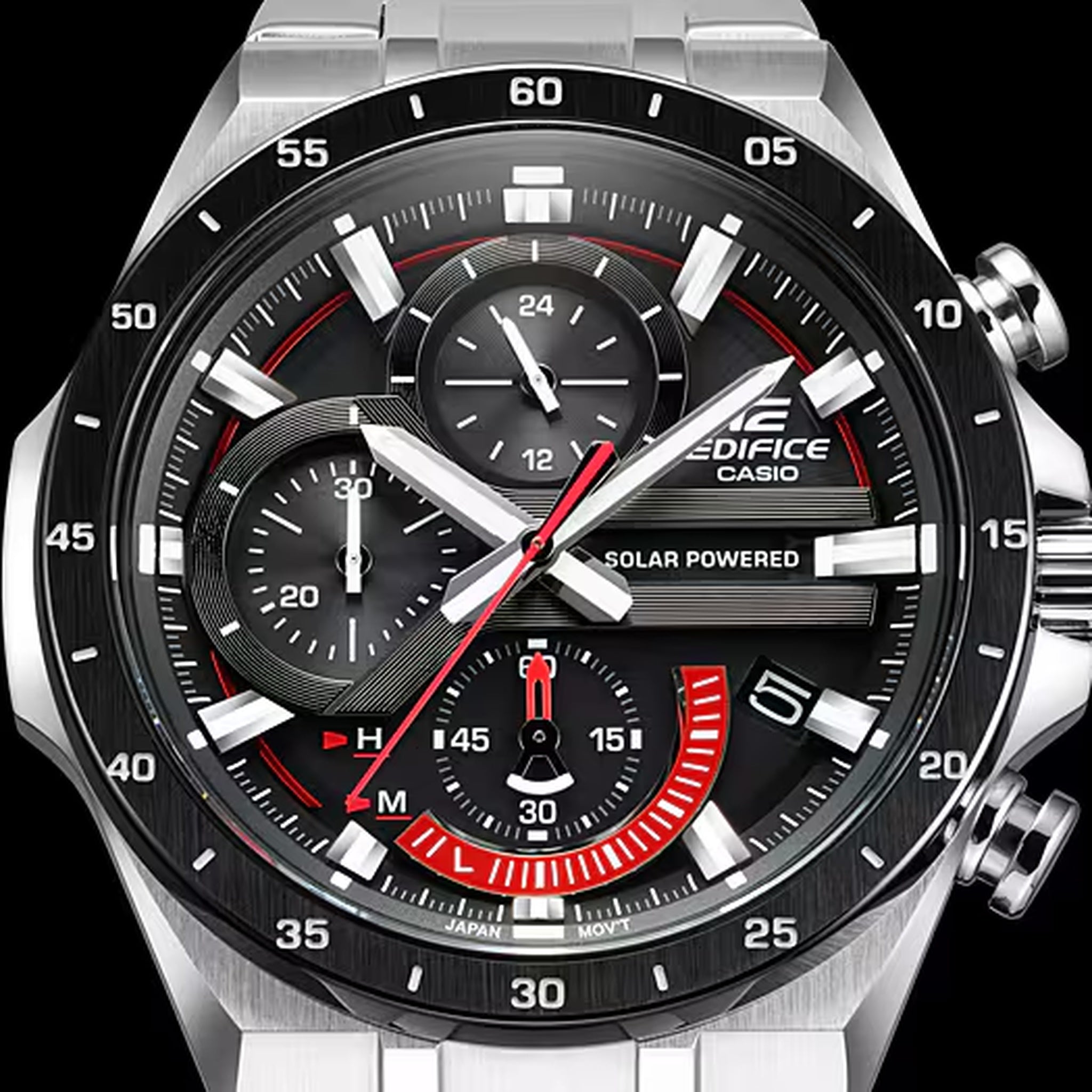 Casio Edifice EQS-920DB-1A Herrenuhr Silber Schwarz