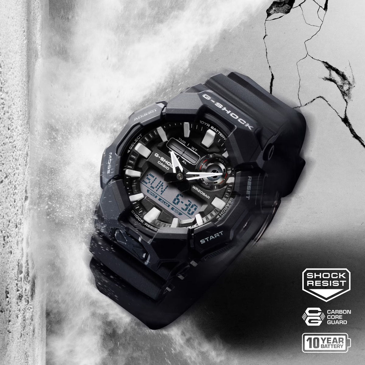 Casio G-Shock GA-010-1A Men's Black Watch
