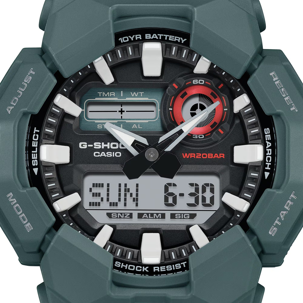 Casio G-Shock GA-010-2A Herrenuhr Grün