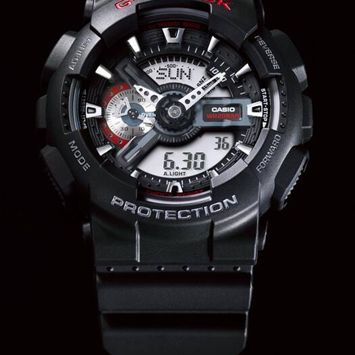 Casio G-Shock GA-110-1A Herrenuhr Schwarz