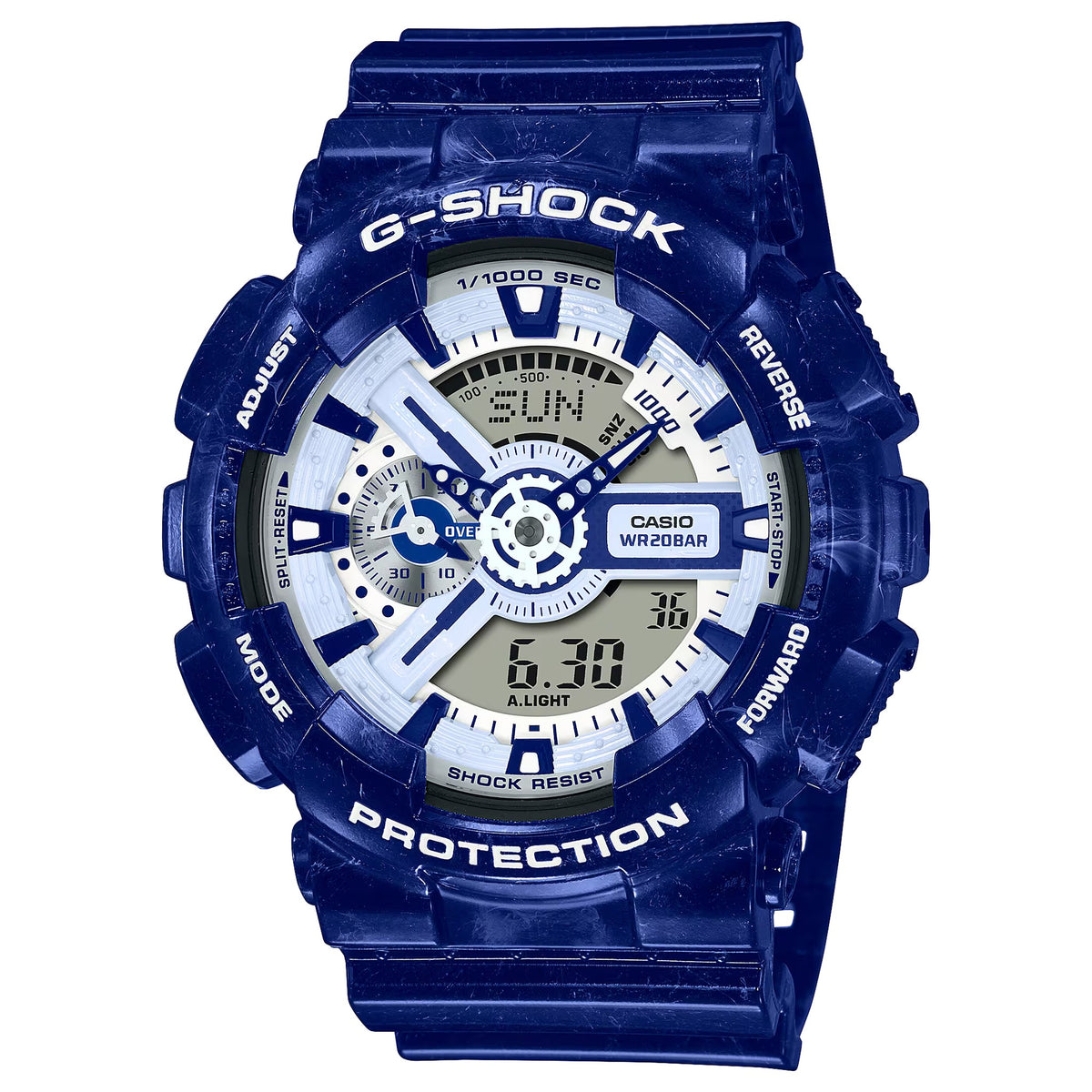 Casio G-Shock GA-110BWP-2A Herrenuhr Blau