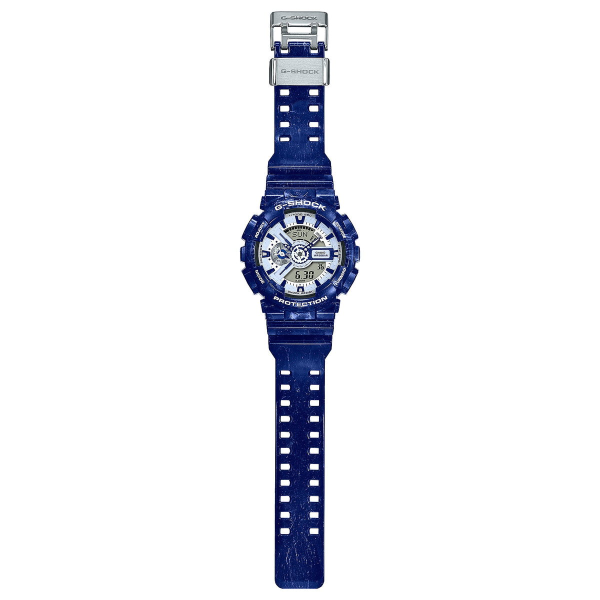 Casio G-Shock GA-110BWP-2A Herrenuhr Blau