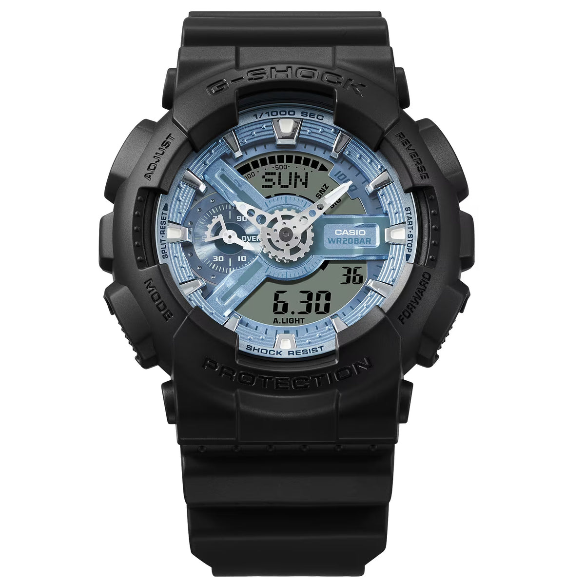 Casio G-Shock GA-110CD-1A2 Herrenuhr Schwarz Blau