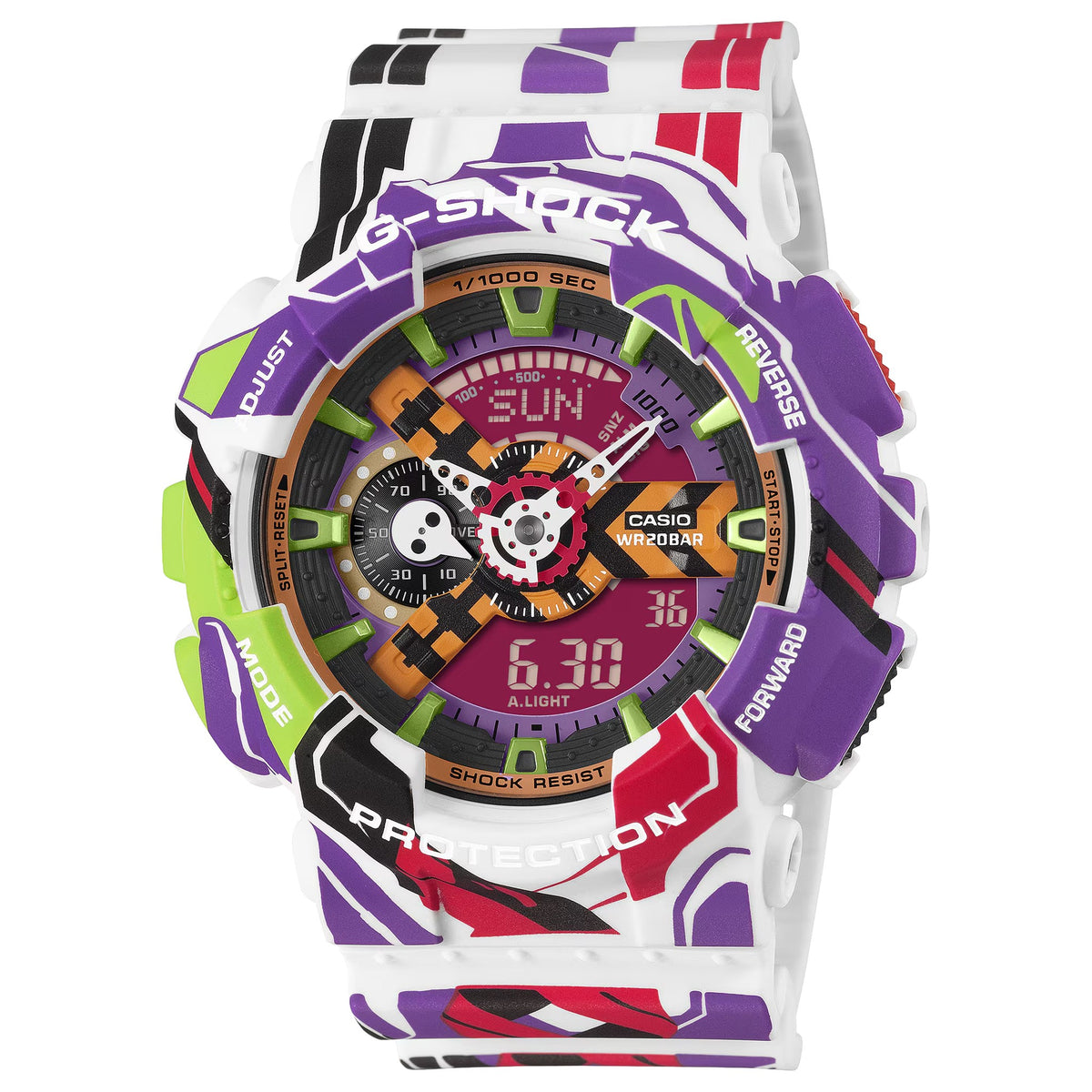 Casio G-Shock GA-110EVA30-7A Herrenuhr Mehrfarbig Evangelion