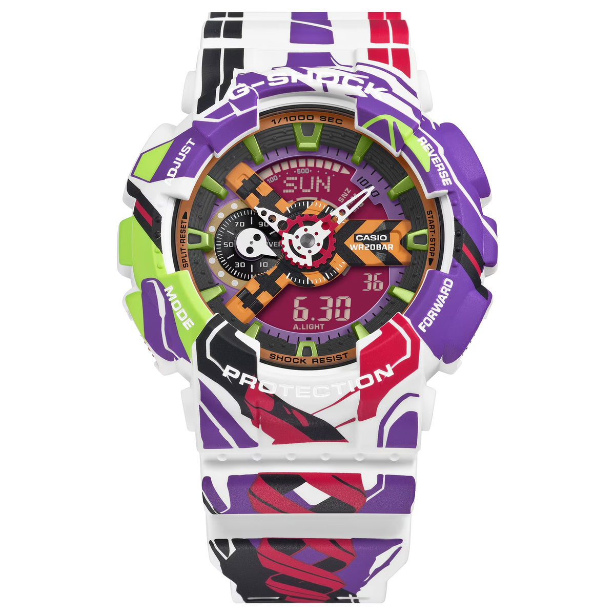 Casio G-Shock GA-110EVA30-7A Herrenuhr Mehrfarbig Evangelion