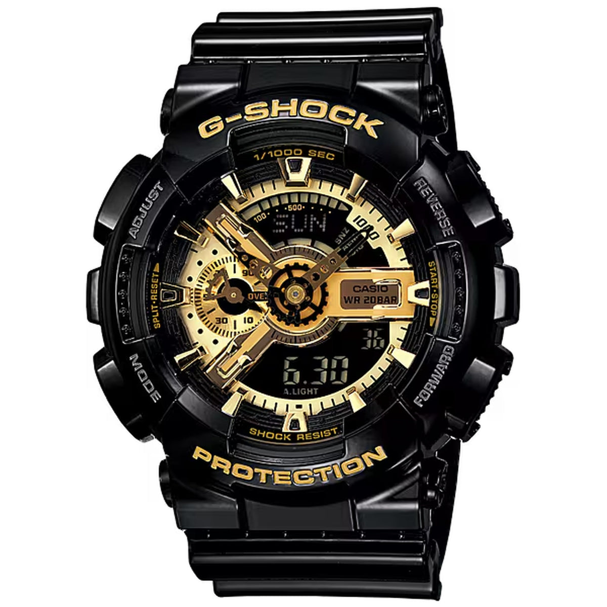 Casio G-Shock GA-110GB-1A Herrenuhr Schwarz Gold