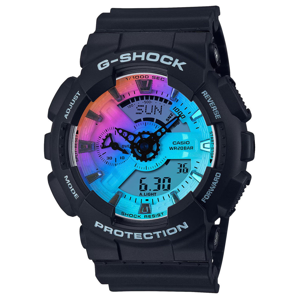 Casio G-Shock GA-110SR-1A Herrenuhr Schwarz Mehrfarbig