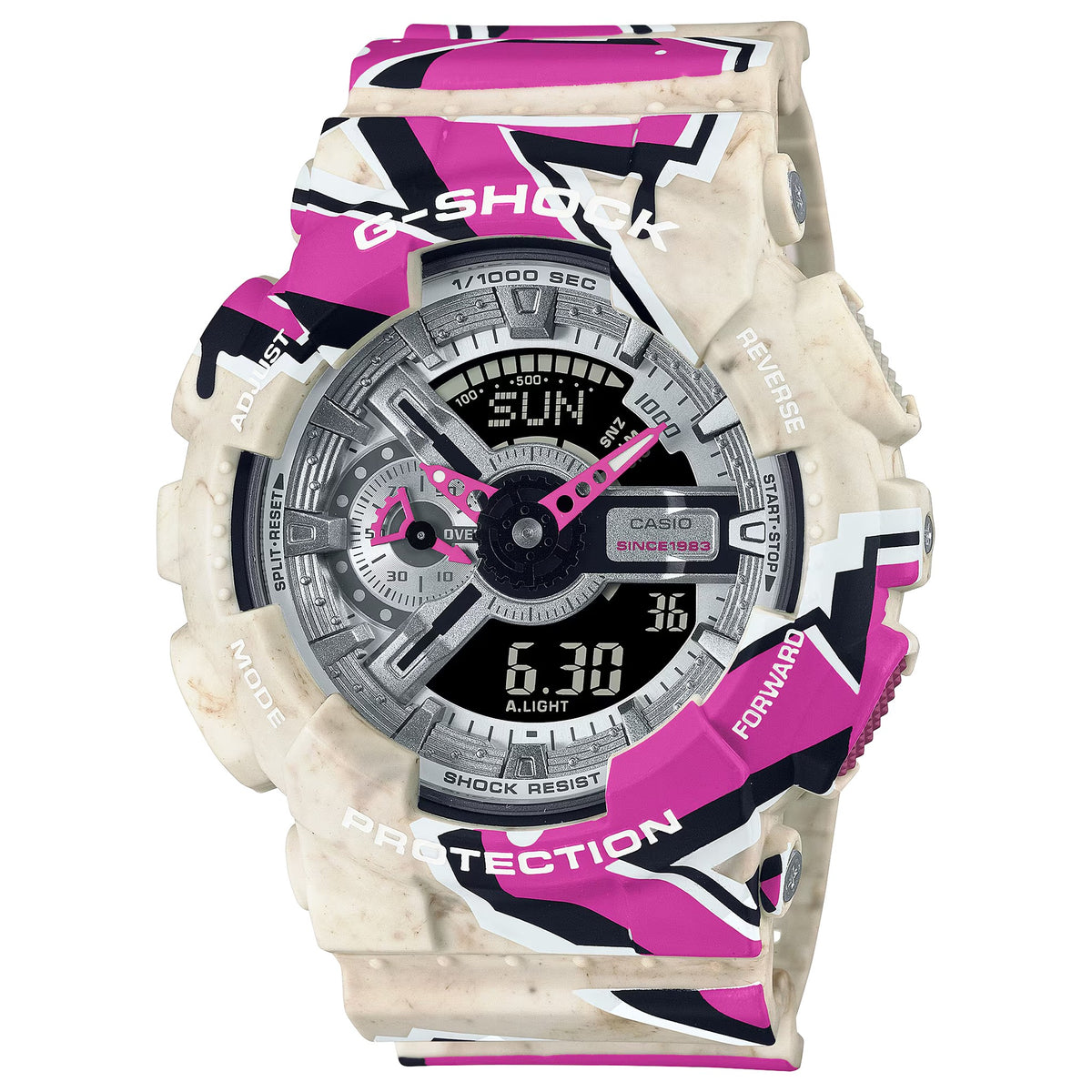 Casio G-Shock GA-110SS-1A Herrenuhr Beige Rosa