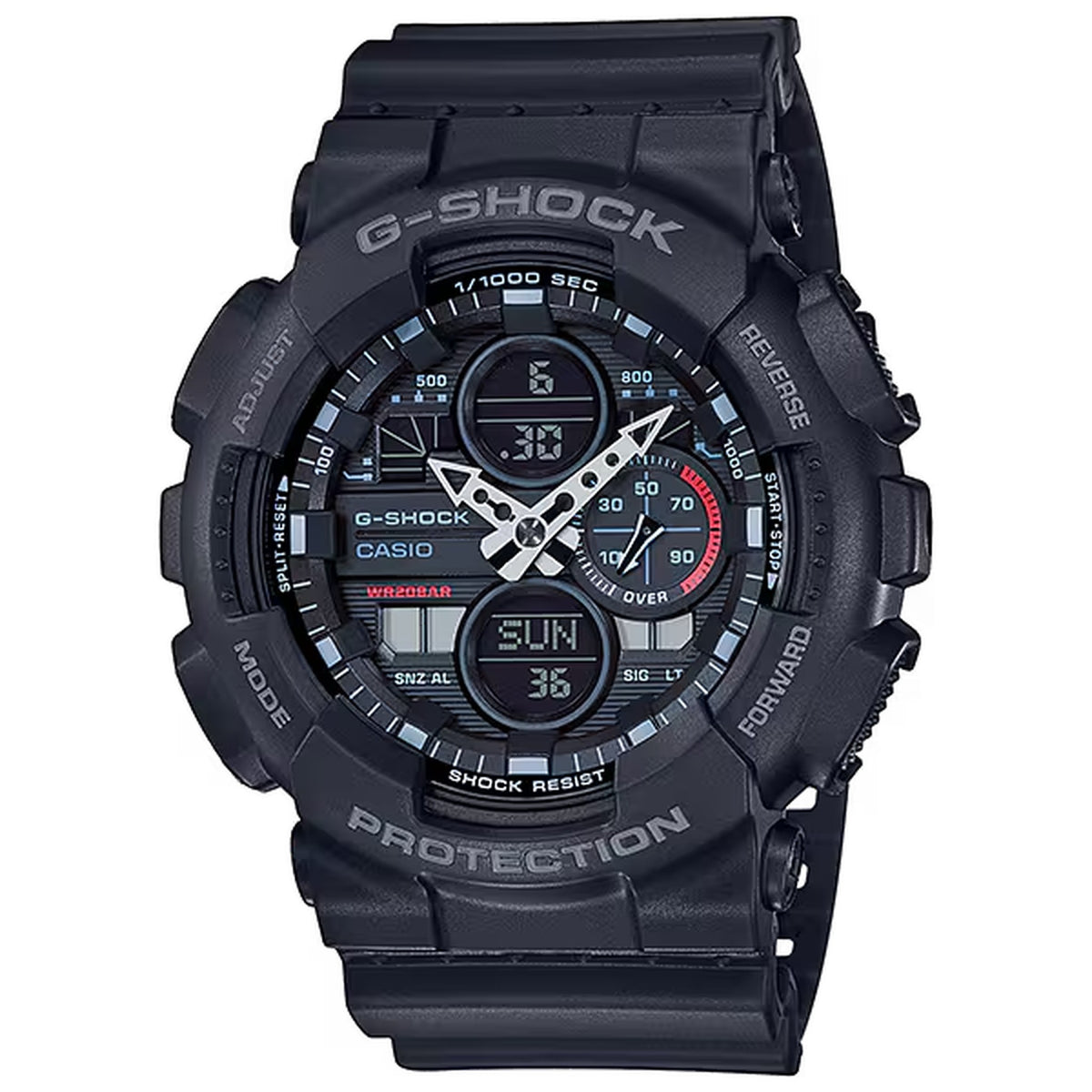 Casio G-Shock GA-140-1A1 Herrenuhr Schwarz