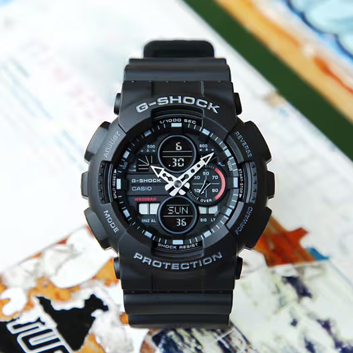 Casio G-Shock GA-140-1A1 Herrenuhr Schwarz