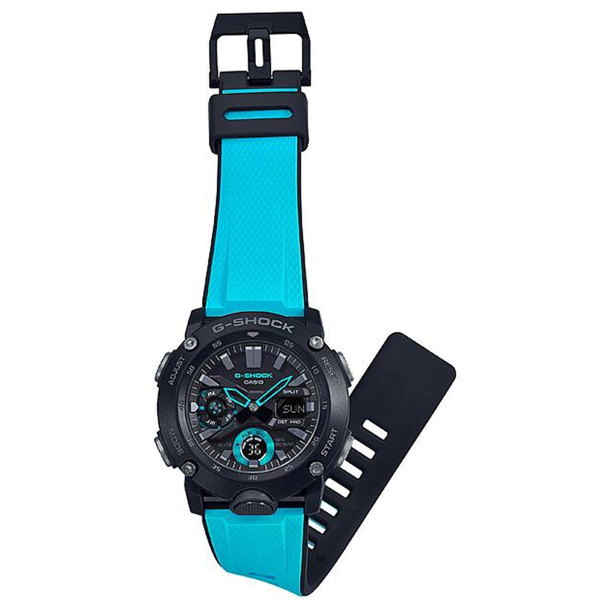 Casio G-Shock GA-2000-1A2 Herrenuhr Schwarz Blau