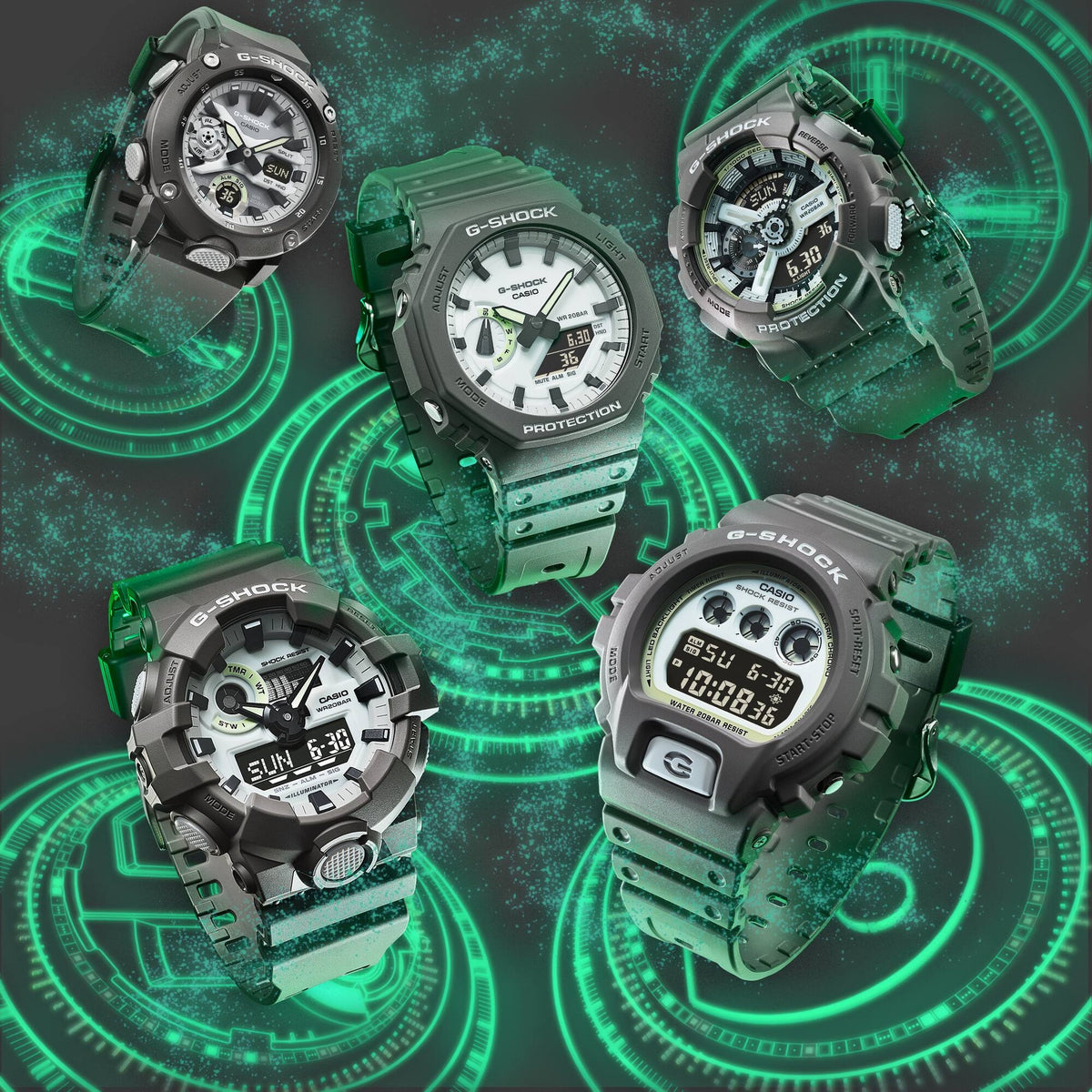 Casio G-Shock GA-2000HD-8A Herrenuhr Grau