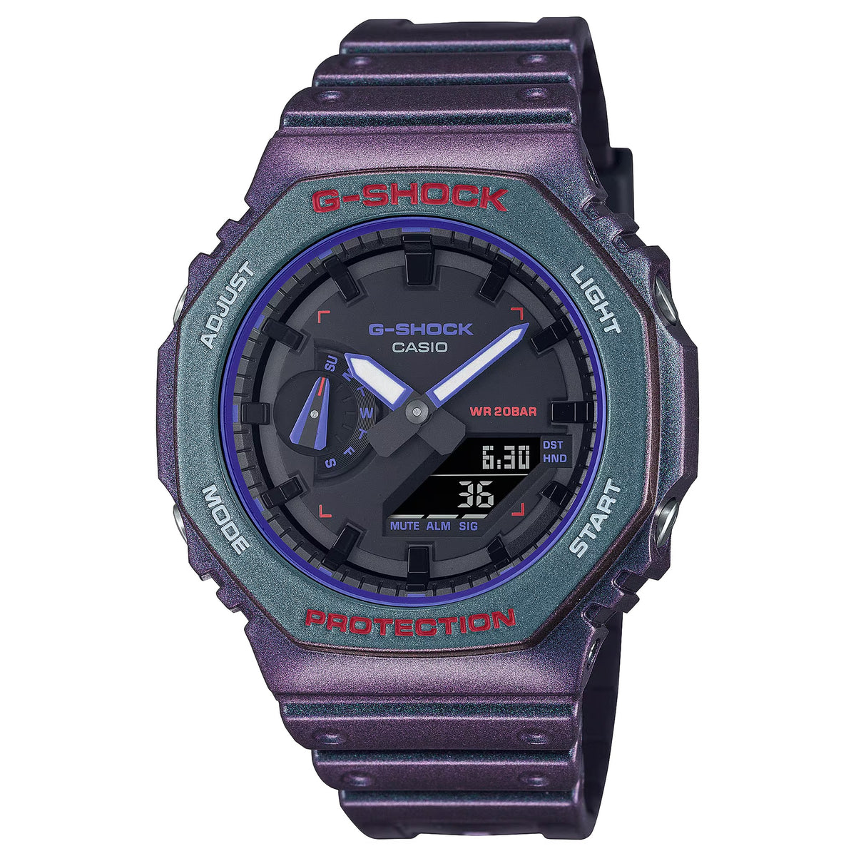 Casio G-Shock GA-2100AH-6A Herrenuhr Violett