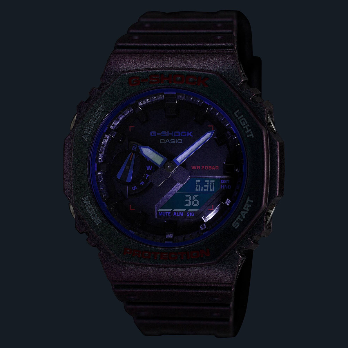 Casio G-Shock GA-2100AH-6A Herrenuhr Violett