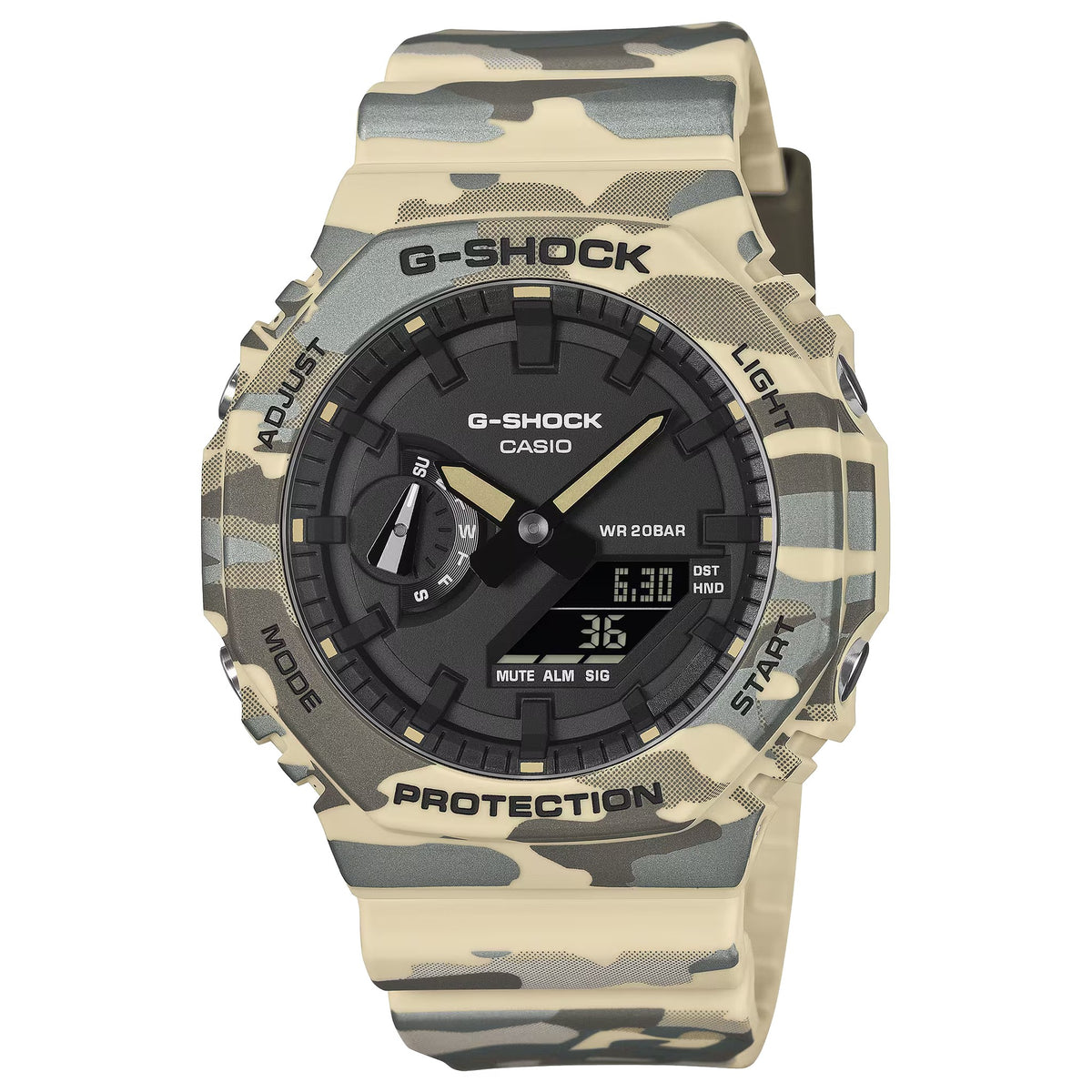 Casio G-Shock GA-2100CM-5A Herrenuhr Camouflage