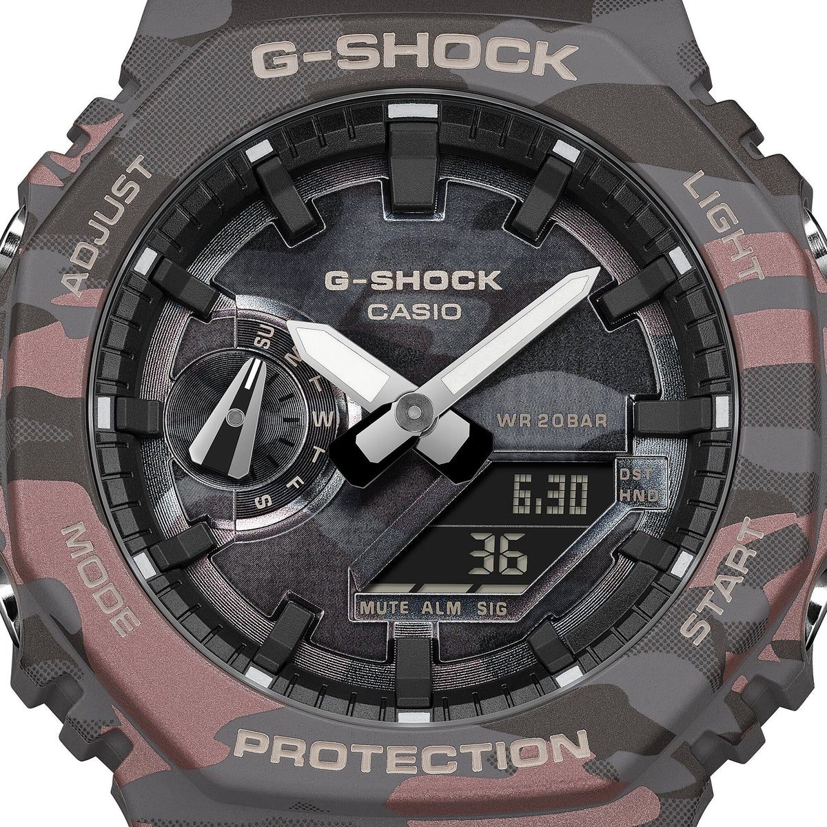 Casio G-Shock GA-2100CMD-8A Herrenuhr Camouflage