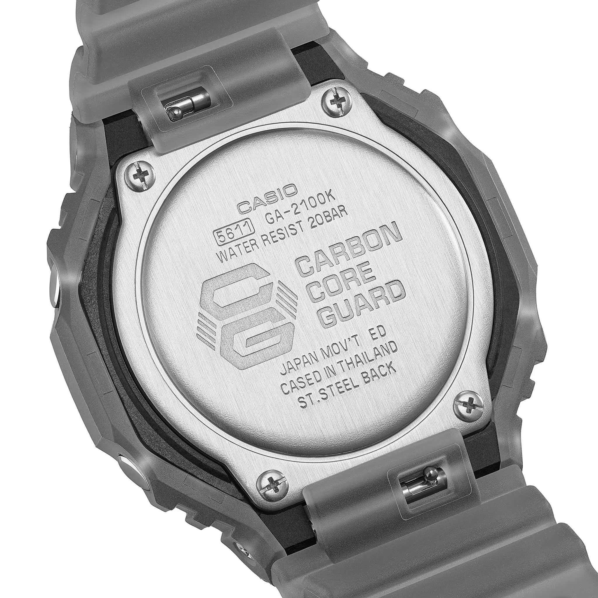 Casio G-Shock GA-2100K-1A Men's Watch Grey Black