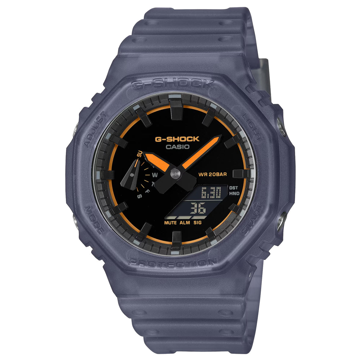 Casio G-Shock GA-2100K-2A Herrenuhr Grau Schwarz Orange