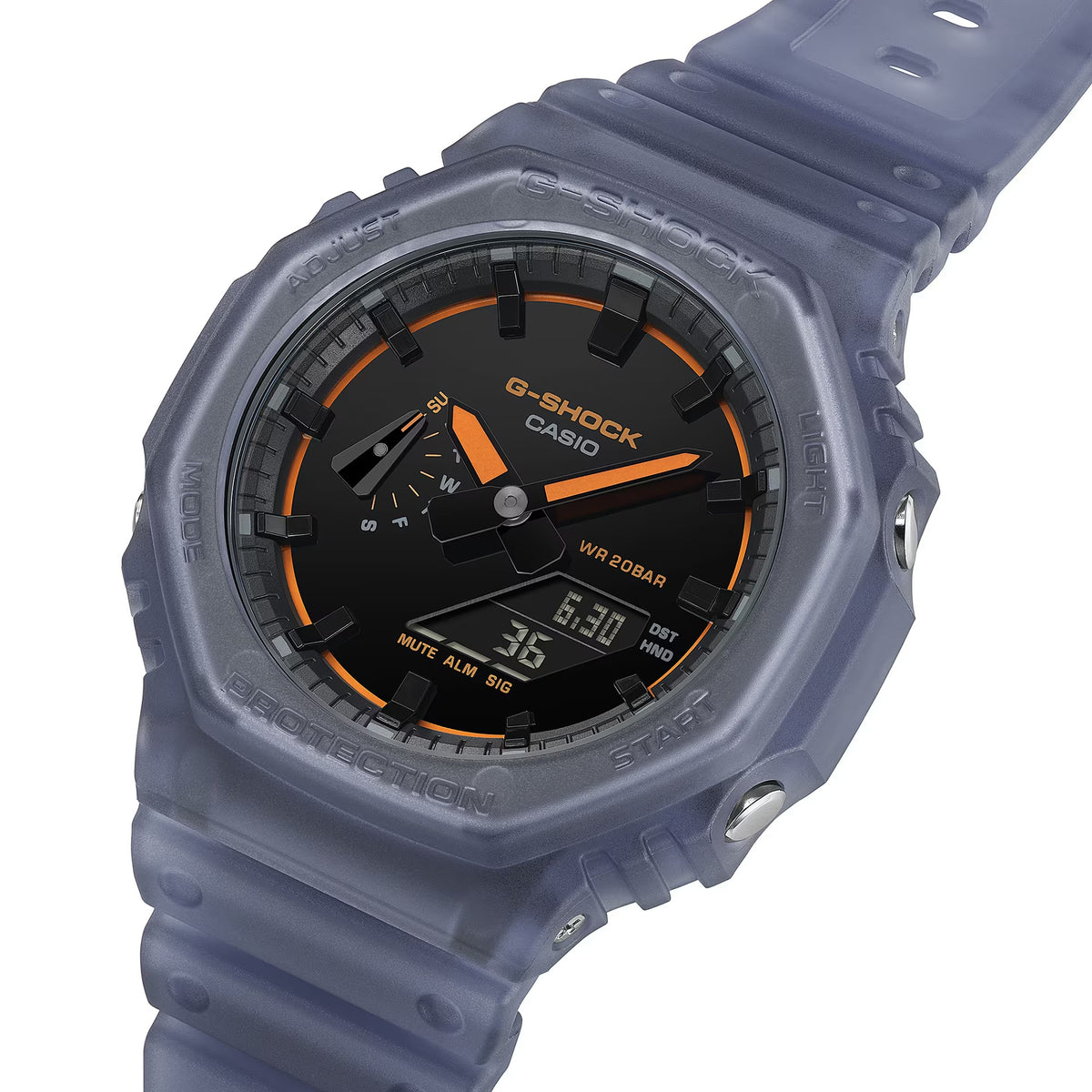 Montre Casio G-Shock GA-2100K-2A Homme Gris Noir Orange