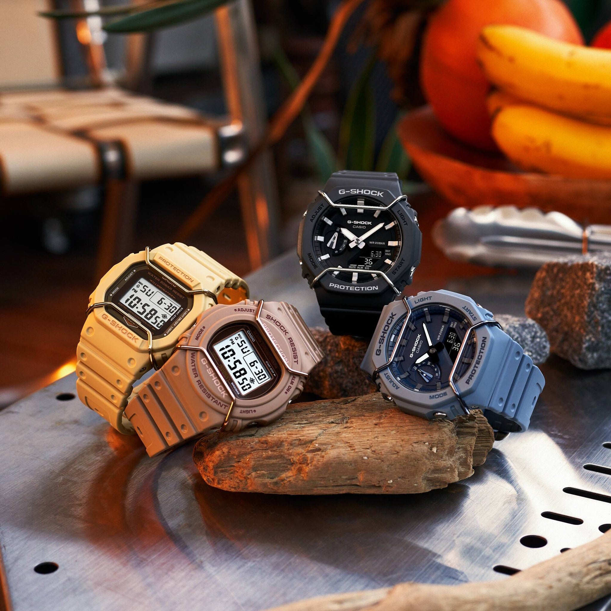 Casio G-Shock GA-2100PTS-8A Herrenuhr Grau