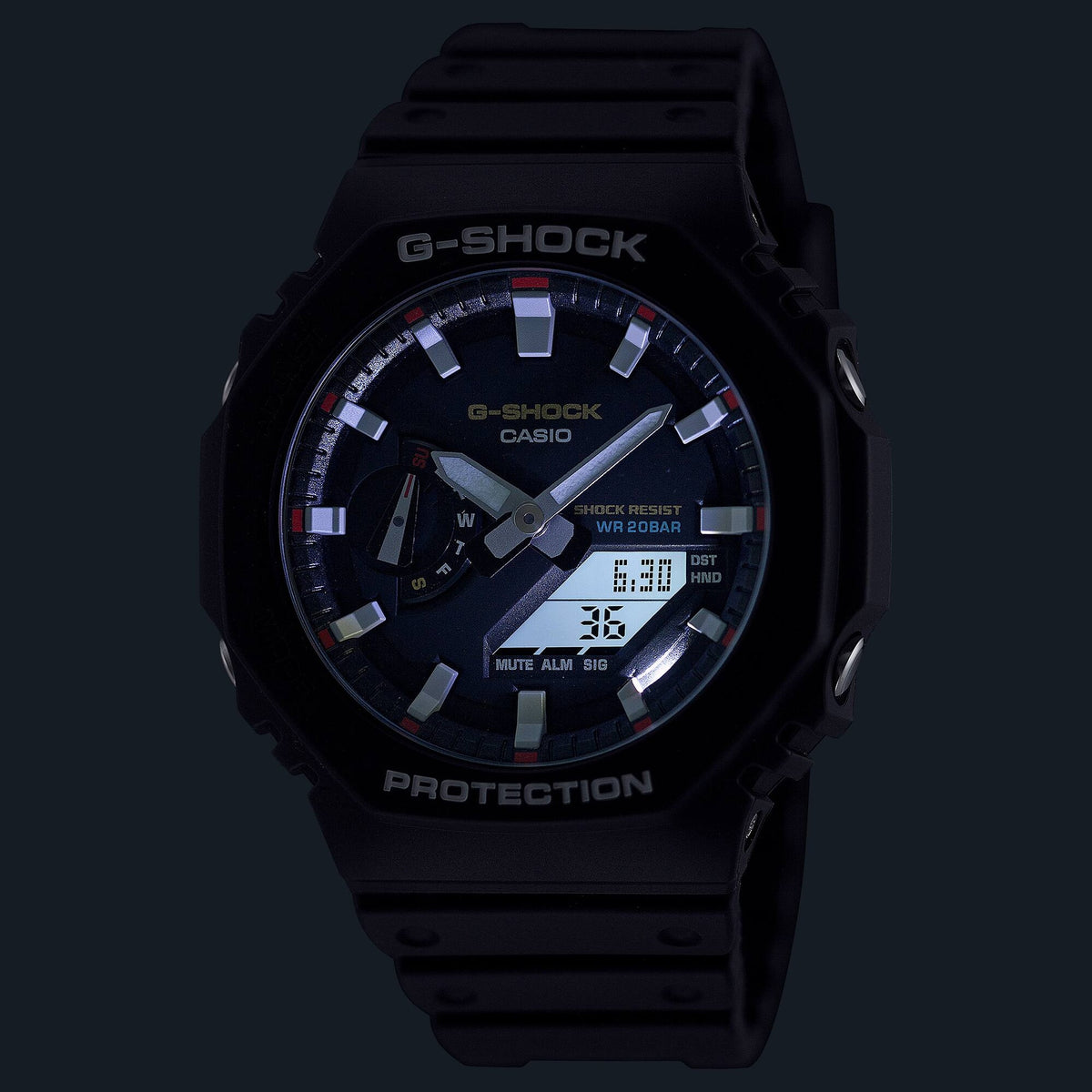 Casio G-Shock GA-2100RL-1A Herrenuhr Schwarz