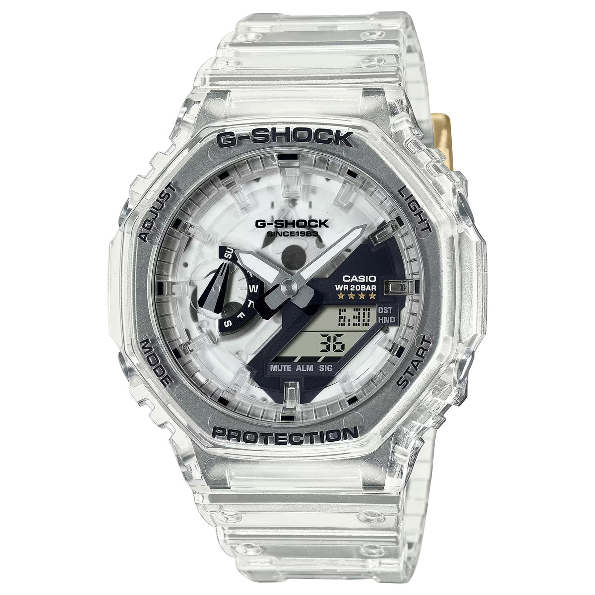 Casio G-Shock GA-2140RX-7A Herrenuhr Transparent Grau